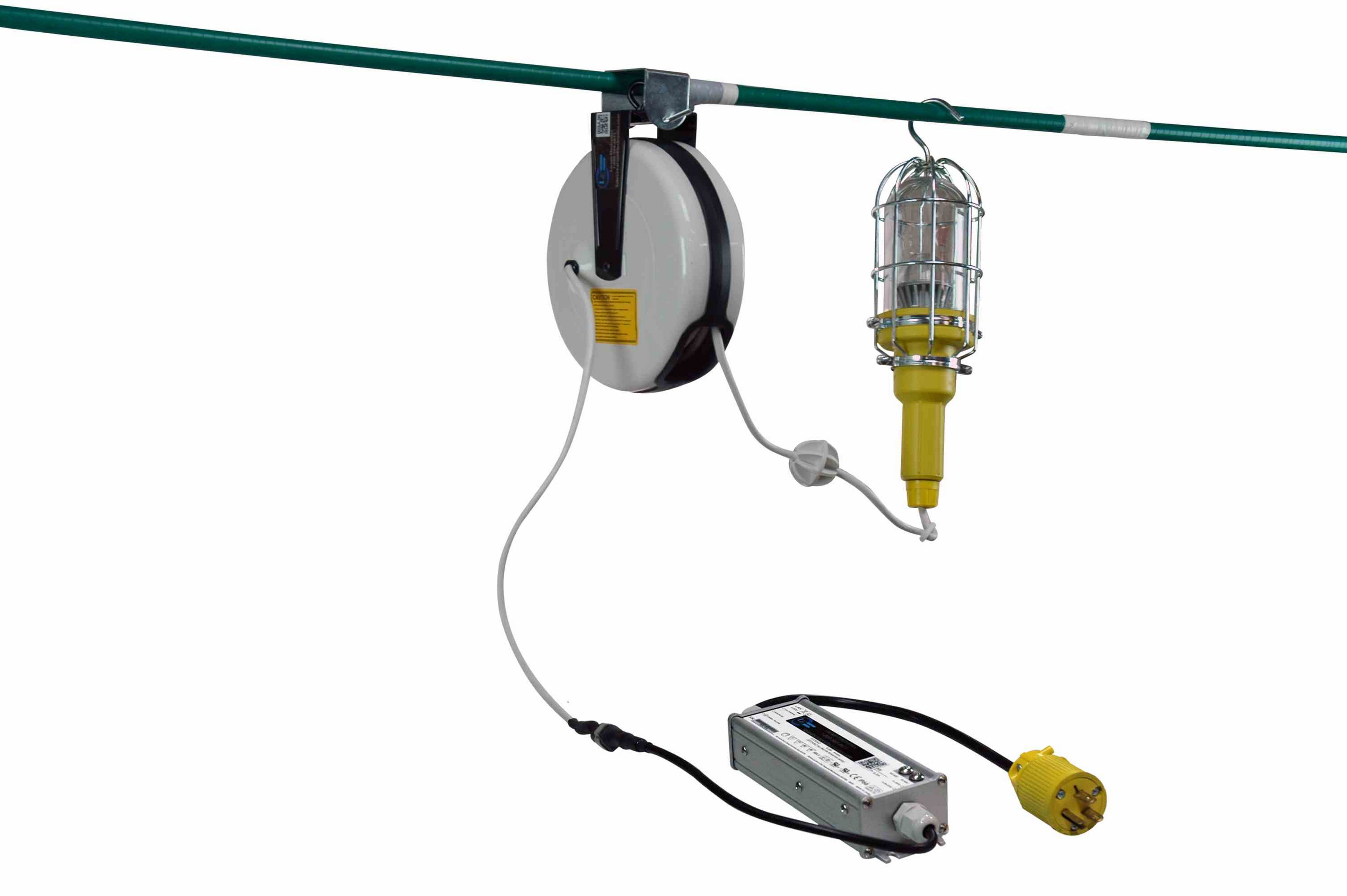 Larson Electronics - 7W Vapor Proof LED Drop Light w/ 30' Cord Reel ...
