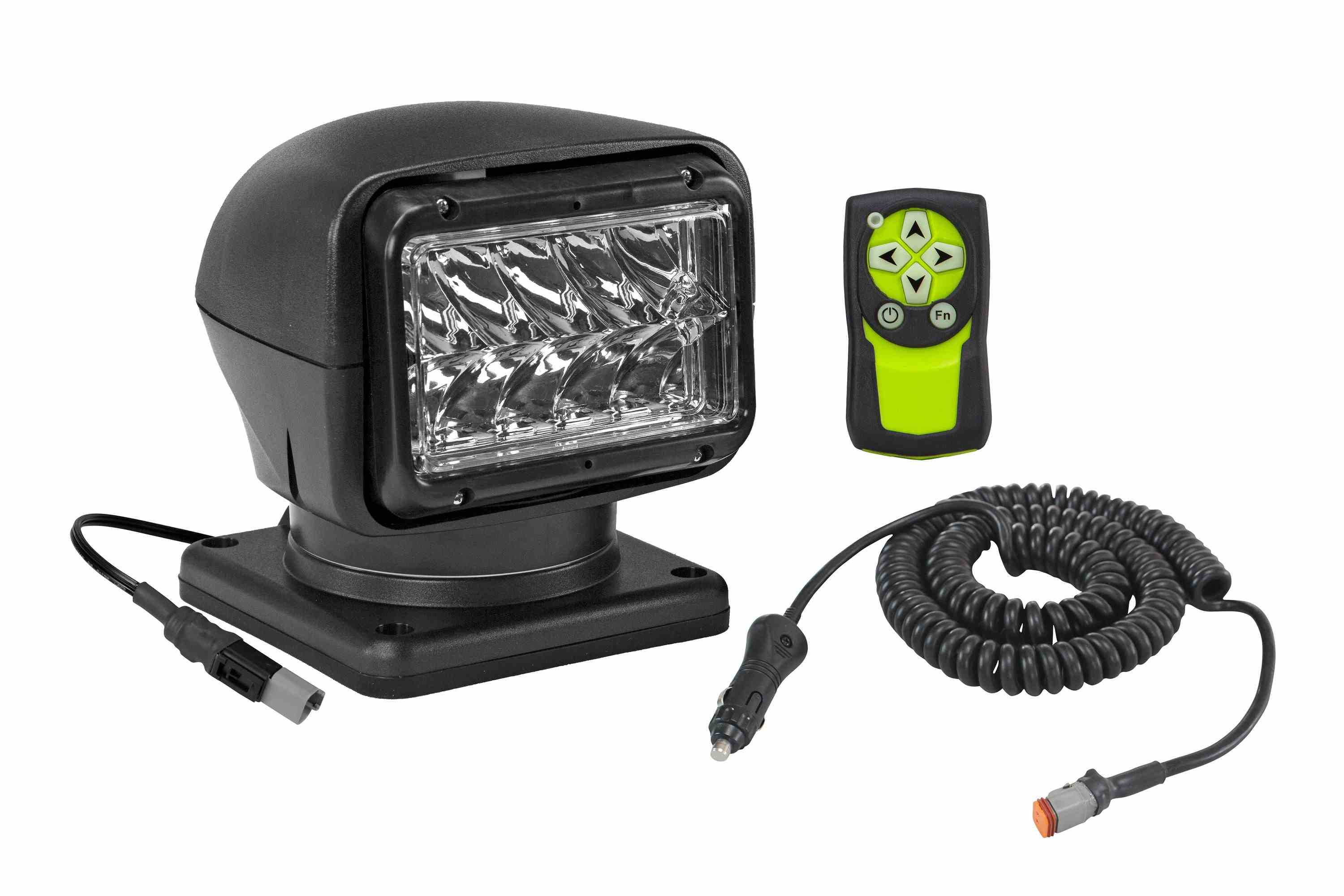 Larson Electronics - Remote Control LED Spotlight - 12-24V DC, 5000 ...