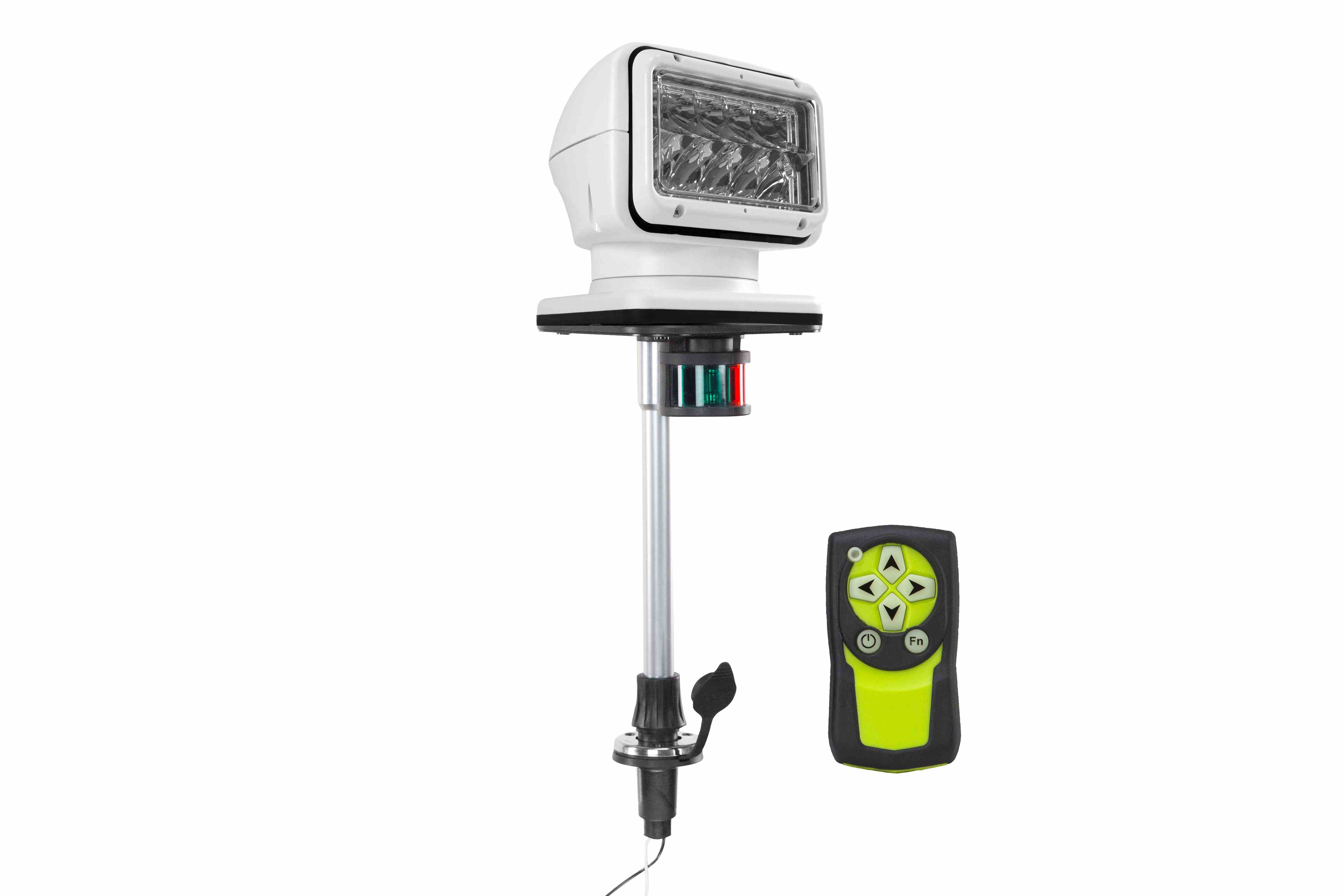 Larson Electronics - Remote Control LED Spotlight - 12-24V DC, 5000 ...