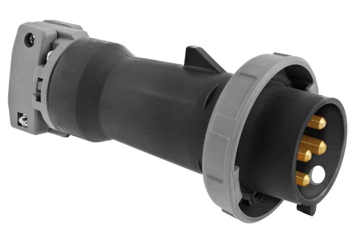 Larson Electronics - IEC 60309 Waterproof Plug, 30 Amps 3P+E, 600V 3PH ...