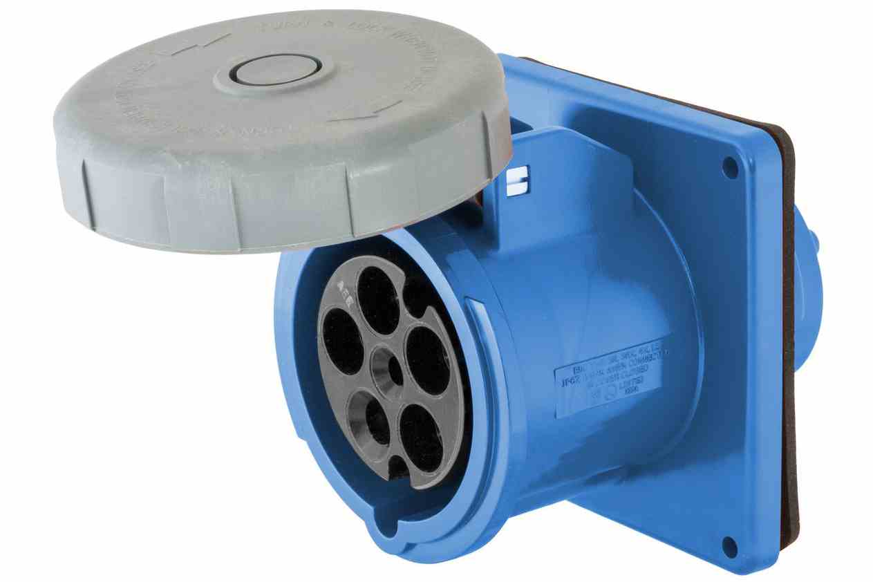 Larson Electronics - IEC 60309 Waterproof Receptacle, 100 Amps 3P+N+E ...