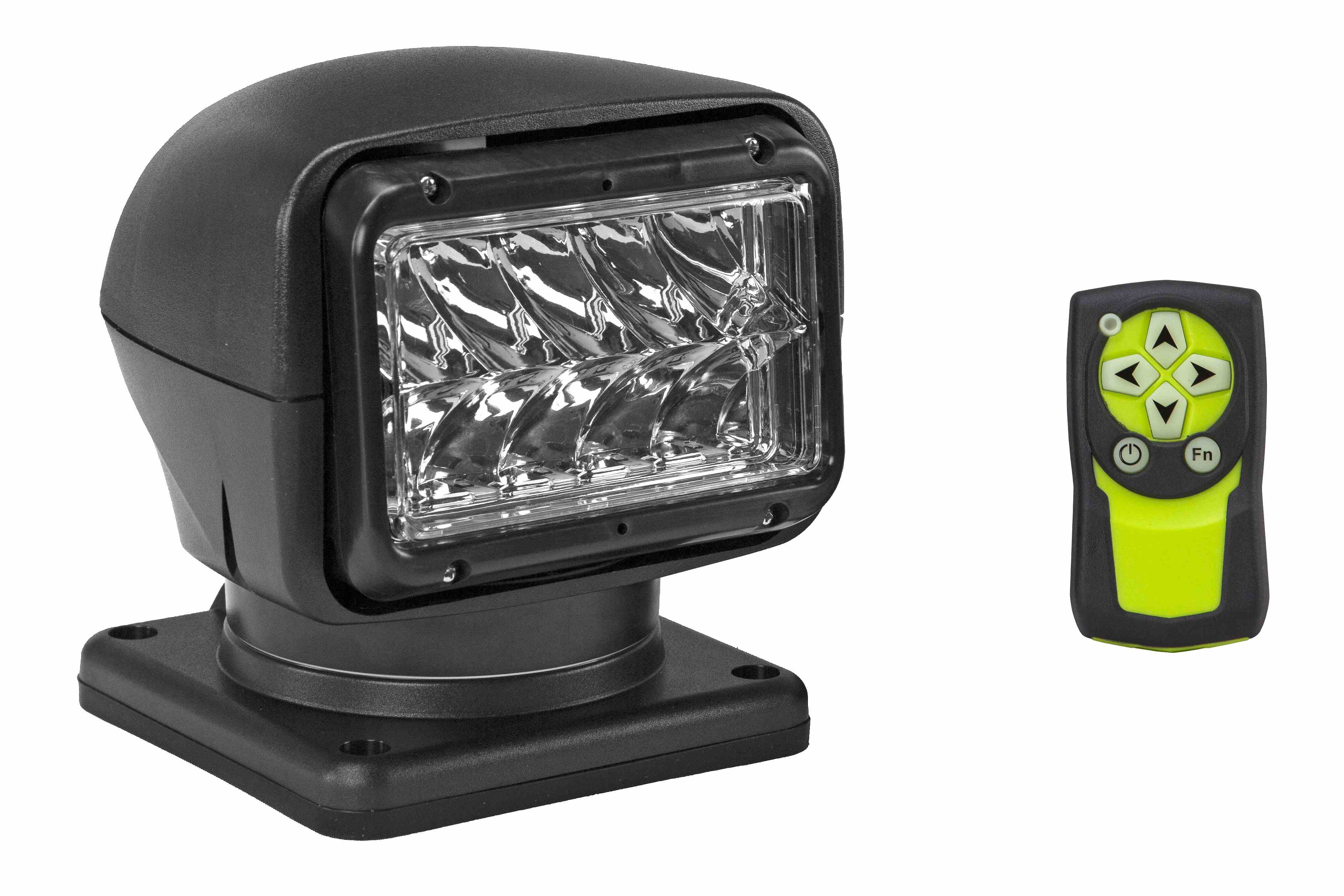 Larson Electronics - Remote Control LED Spotlight - 12-24V DC, 5000 ...