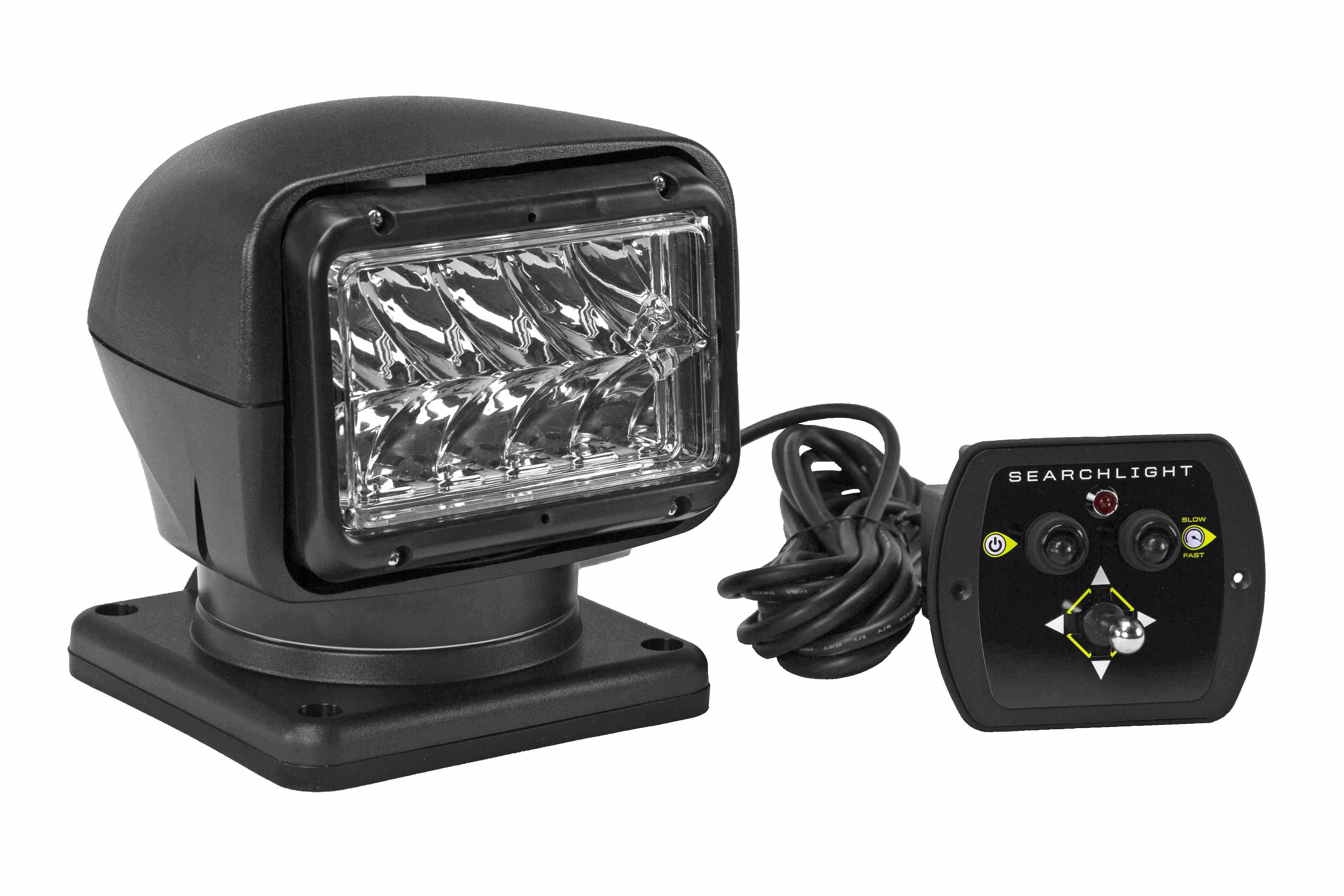 Larson Electronics - Remote Control LED Spotlight - 12-24V DC, 5000 ...