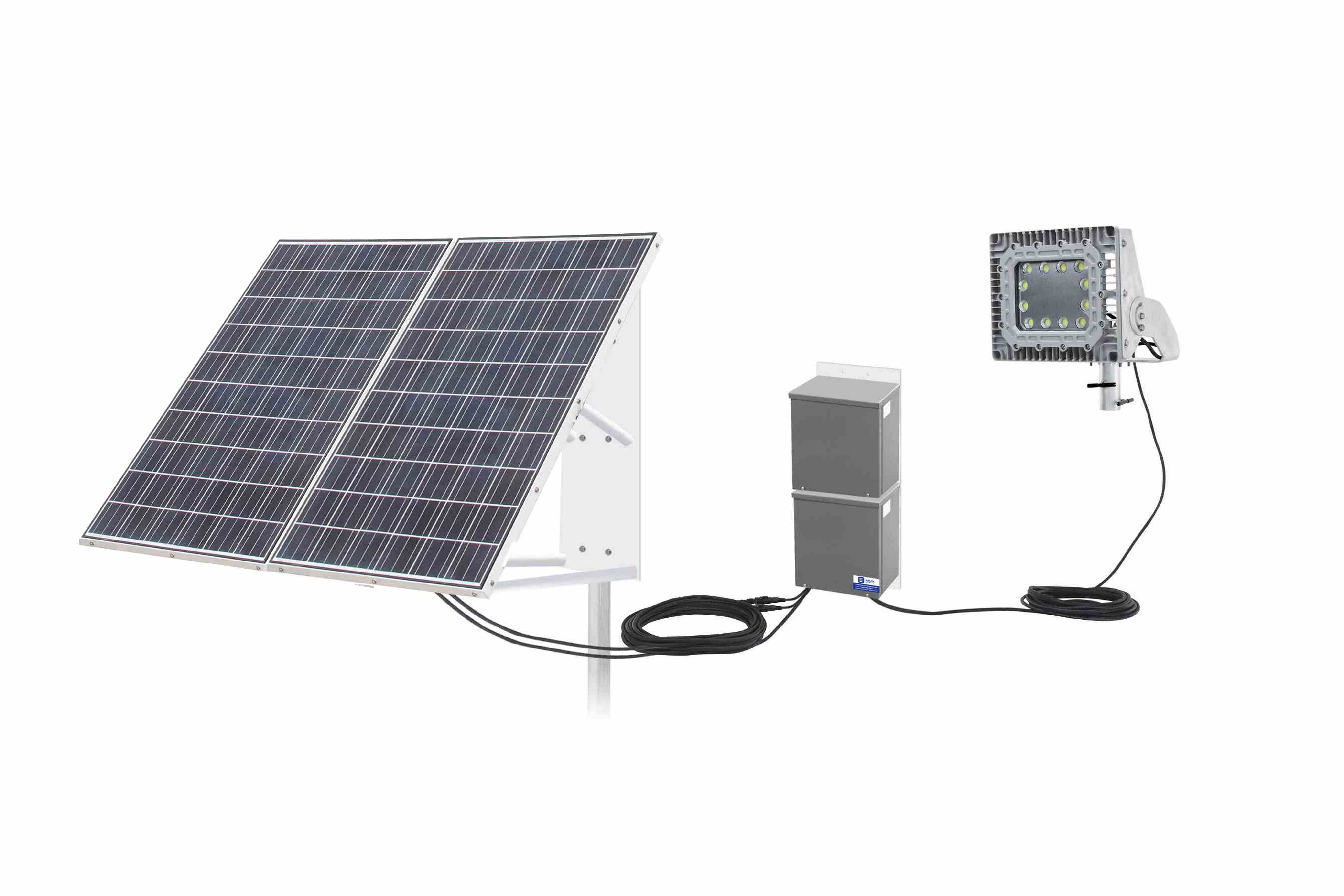 Larson Electronics - 150W Explosion Proof Solar-powered LED Fixture ...
