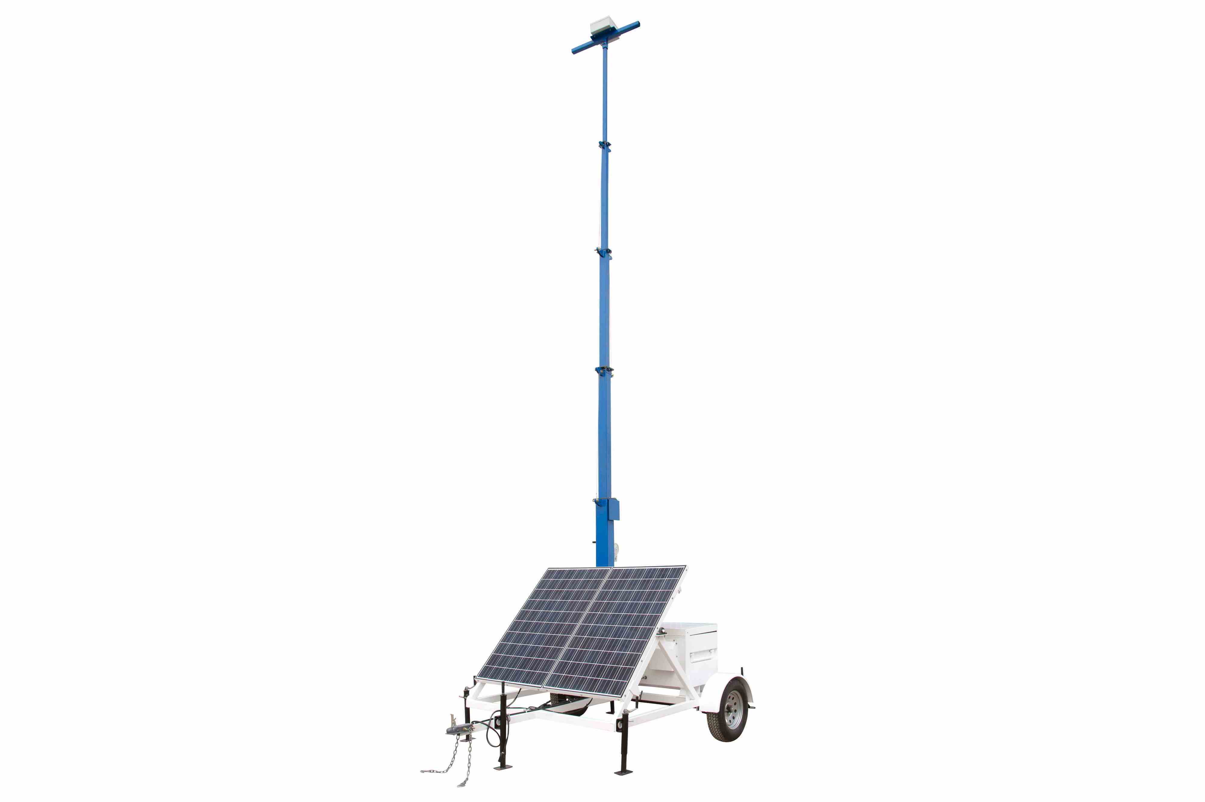 Larson Electronics - 580W Solar Communication Tower - 30' Tower, 14 ...
