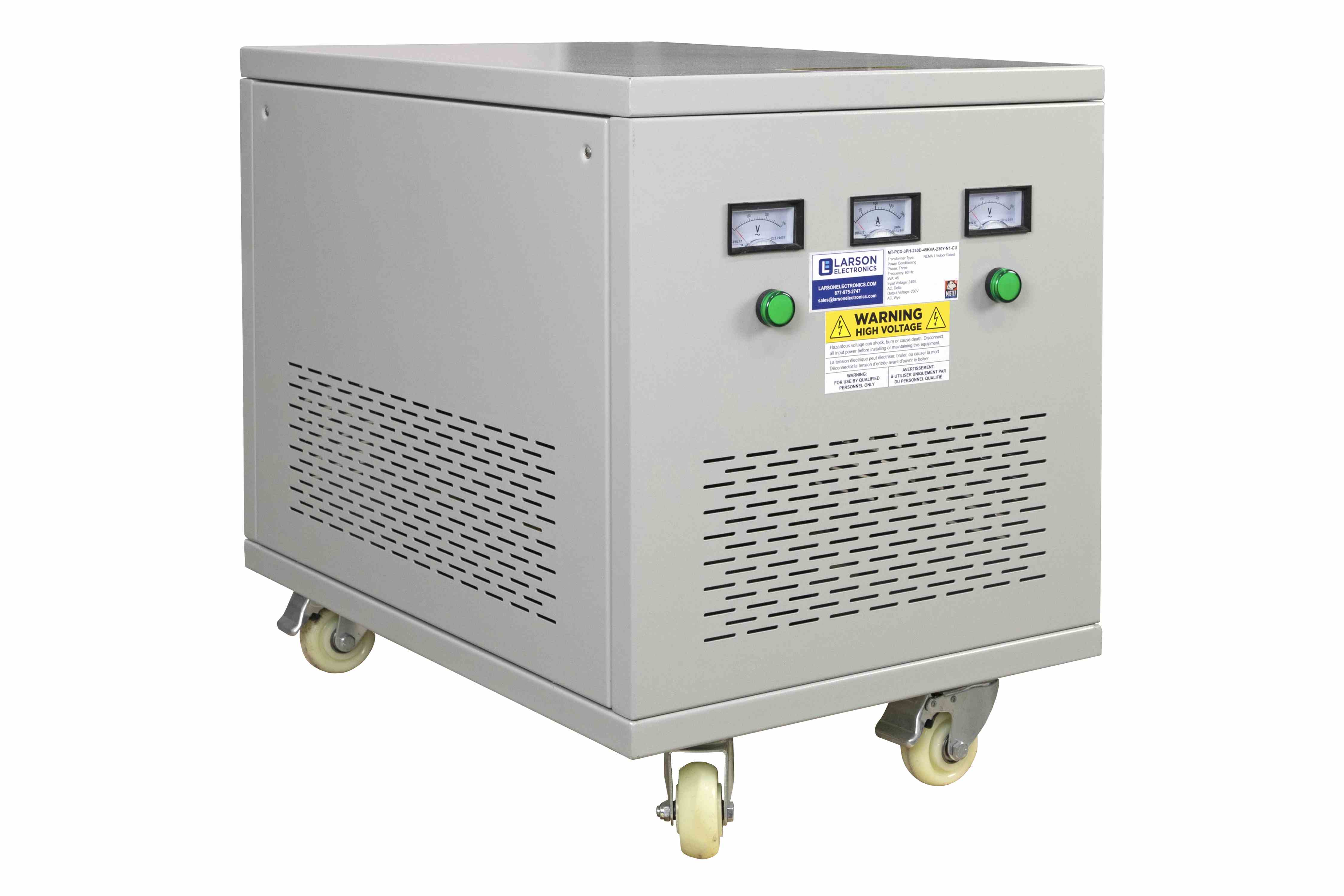 Larson Electronics - 45 kVA Power Conditioning Transformer - 240V Delta ...