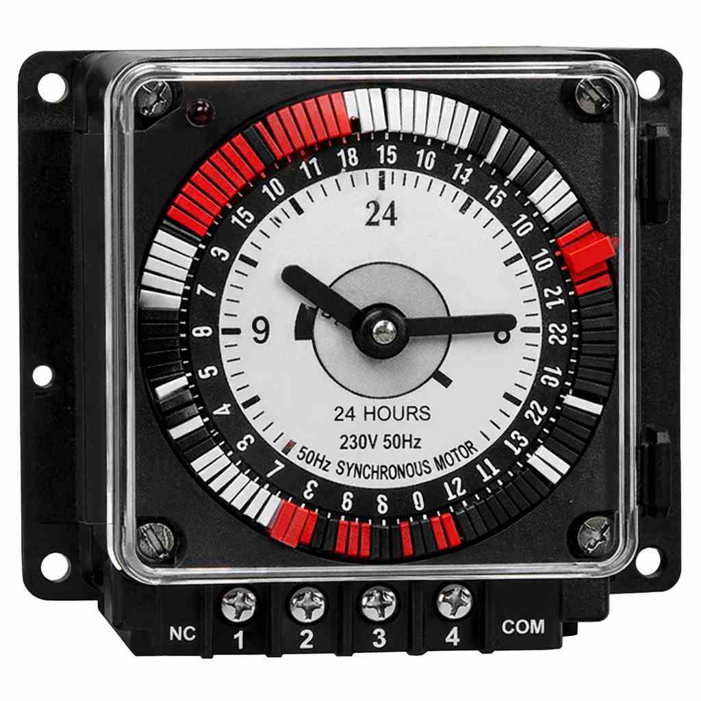 Larson Electronics - 24-Hour Analog Mechanical Timer – 230V AC, 50Hz ...