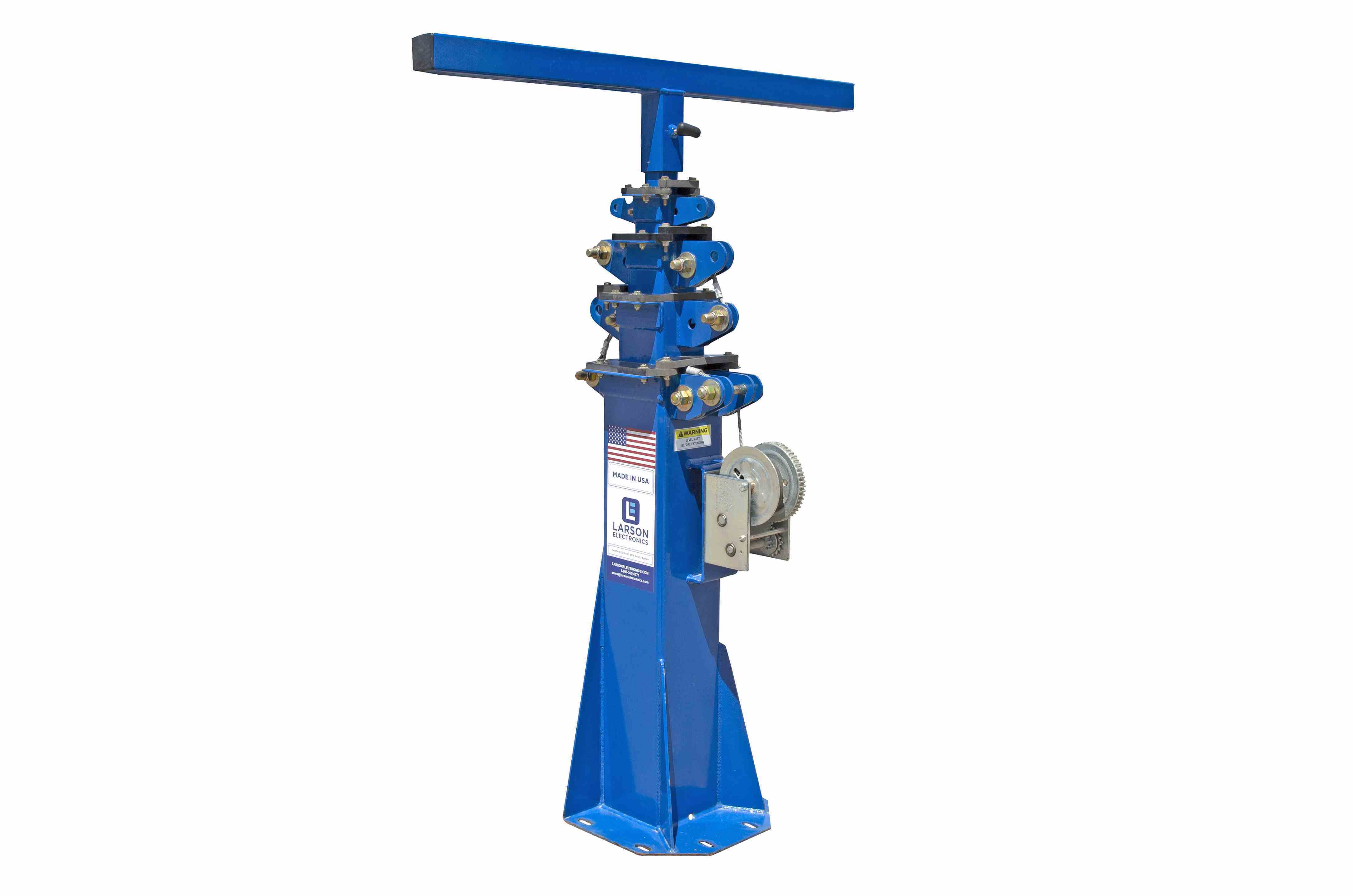 Larson Electronics - 4-Stage Light Duty (VLD) Push Over Mast - 7'- 20 ...