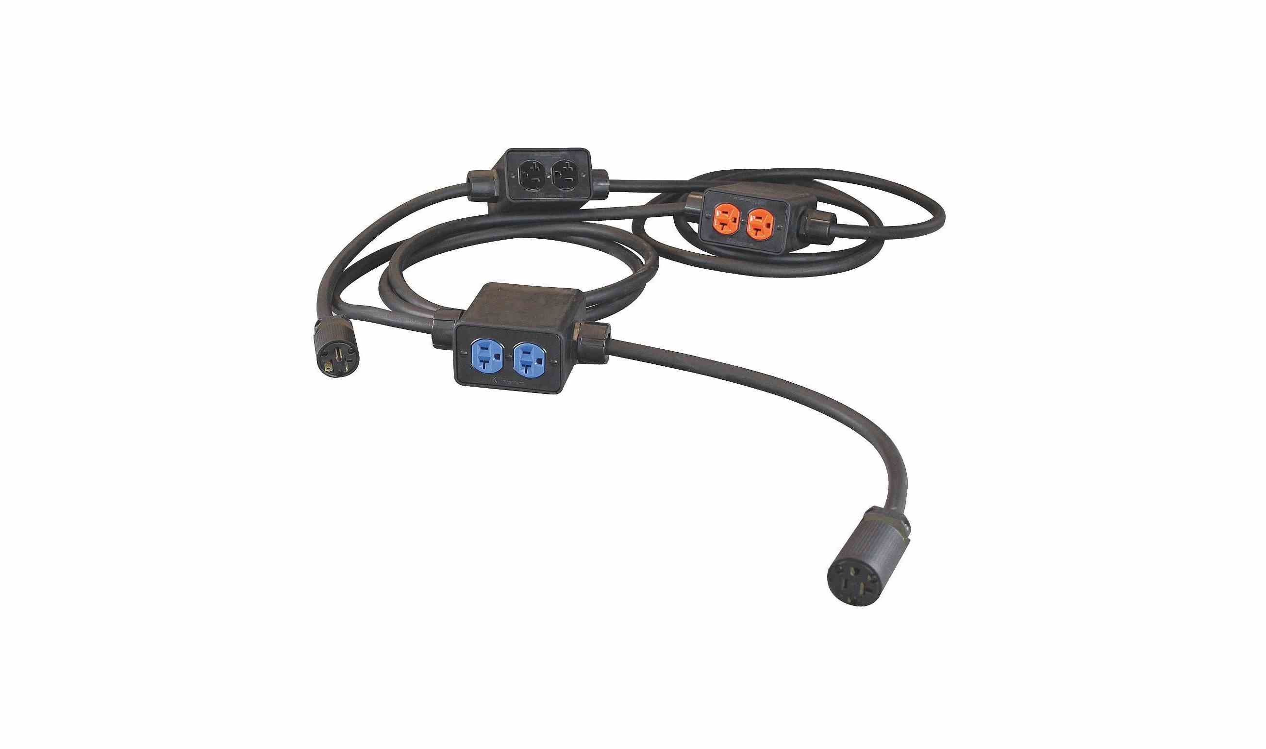 Larson Electronics - Power Stringer 10-Duplex NEMA 5-15R Outlets, 125V ...
