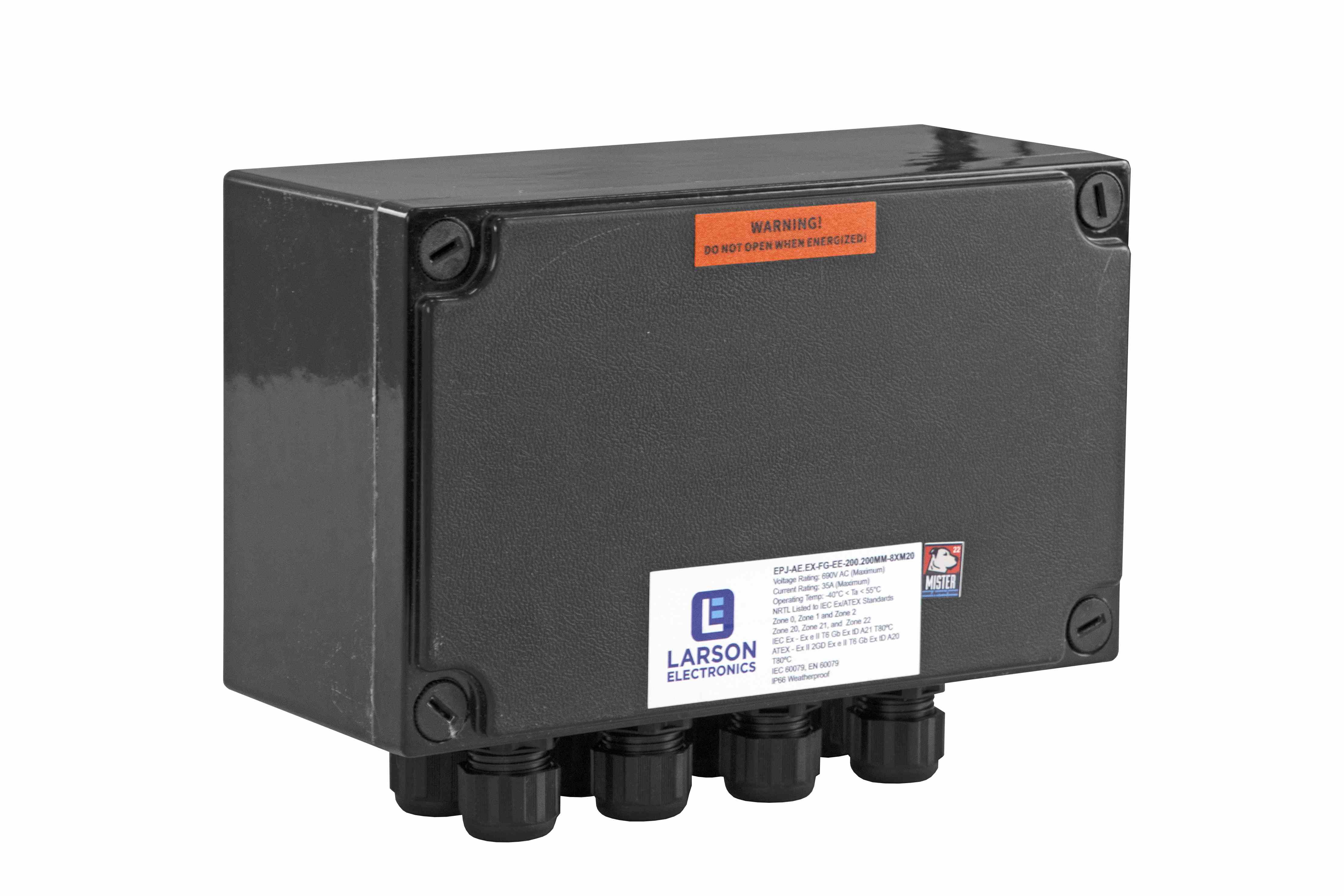 Larson Electronics - Hazloc Non-Metallic Junction Box - 360mm x 160mm x ...