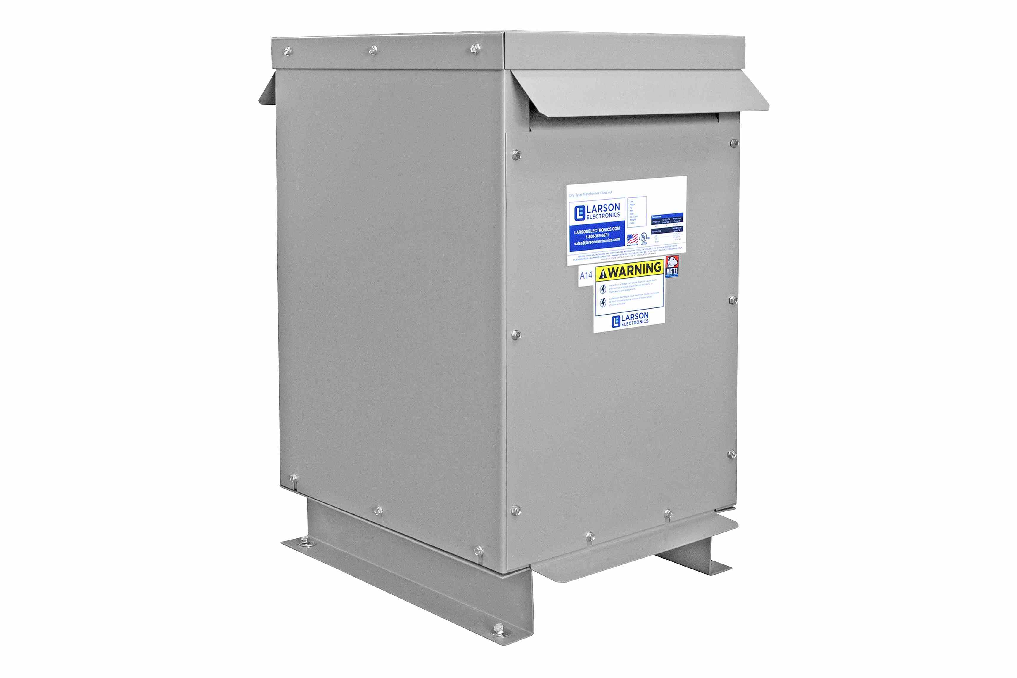 9 kVA 3PH DOE Transformer, 480V Delta Primary, 208Y/120 Wye-N Secondary ...