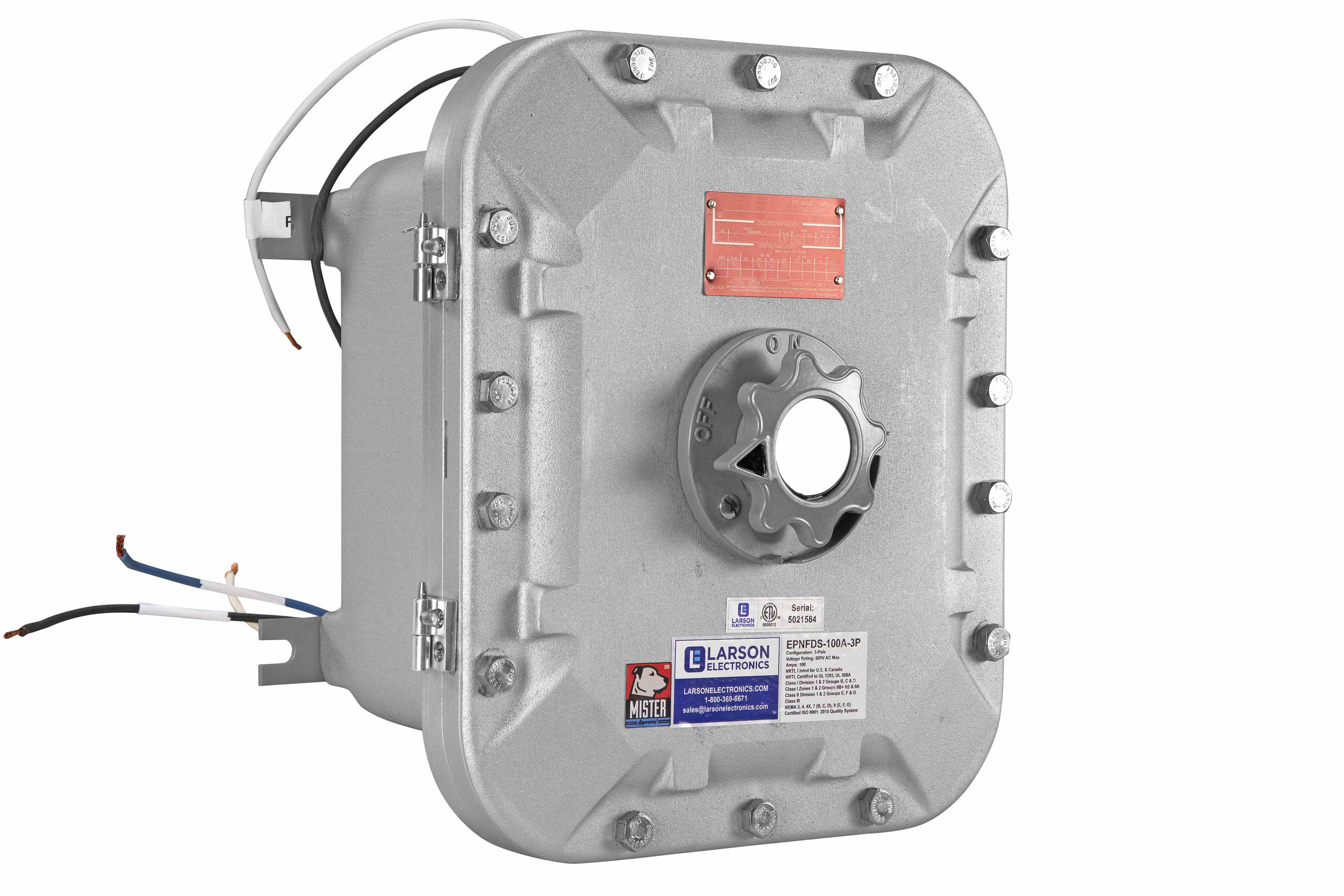 Larson Electronics - Explosion Proof Non-Fused Disconnect Switch with ...