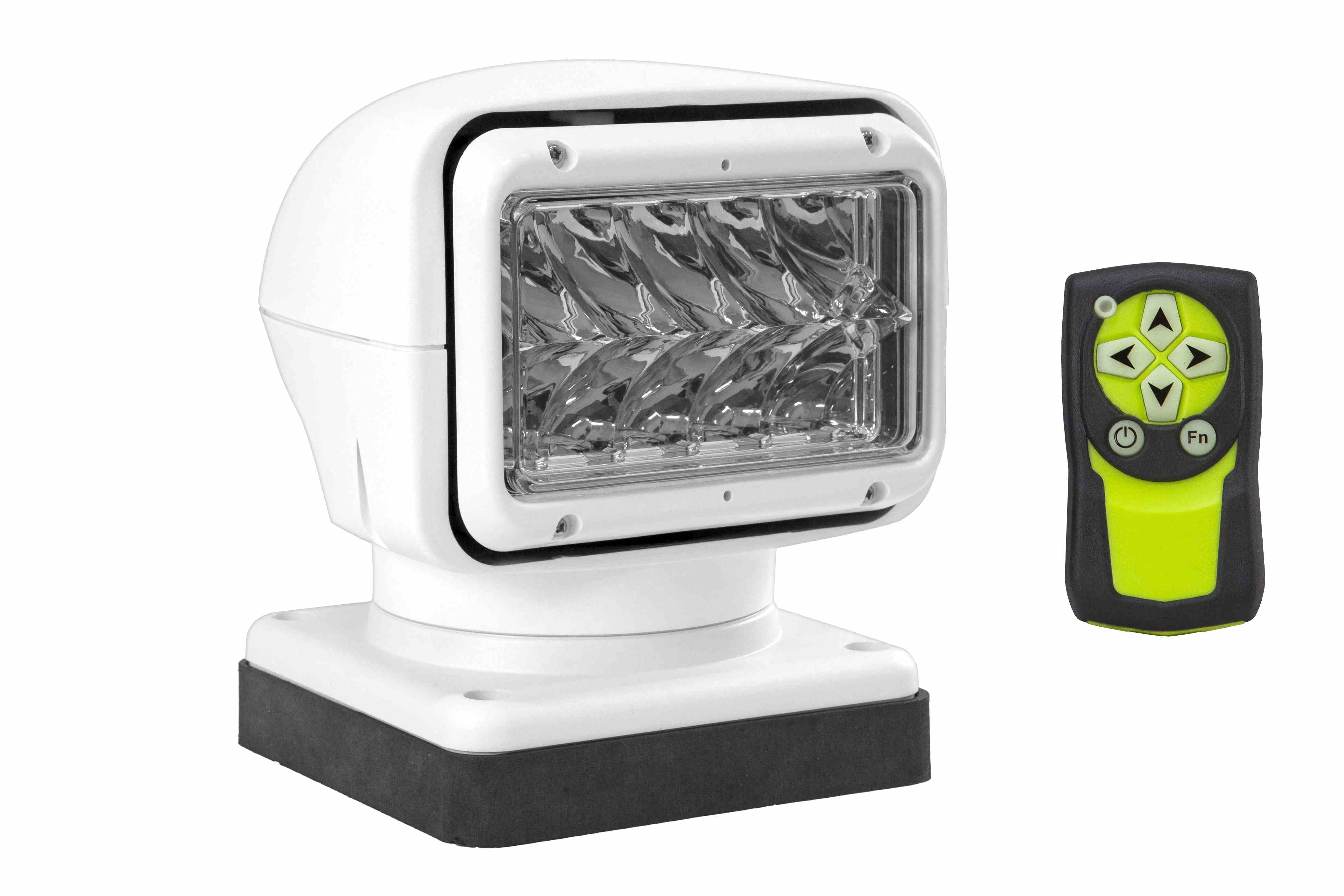 Larson Electronics - Remote Control LED Spotlight - 12-24V DC, 5000 ...