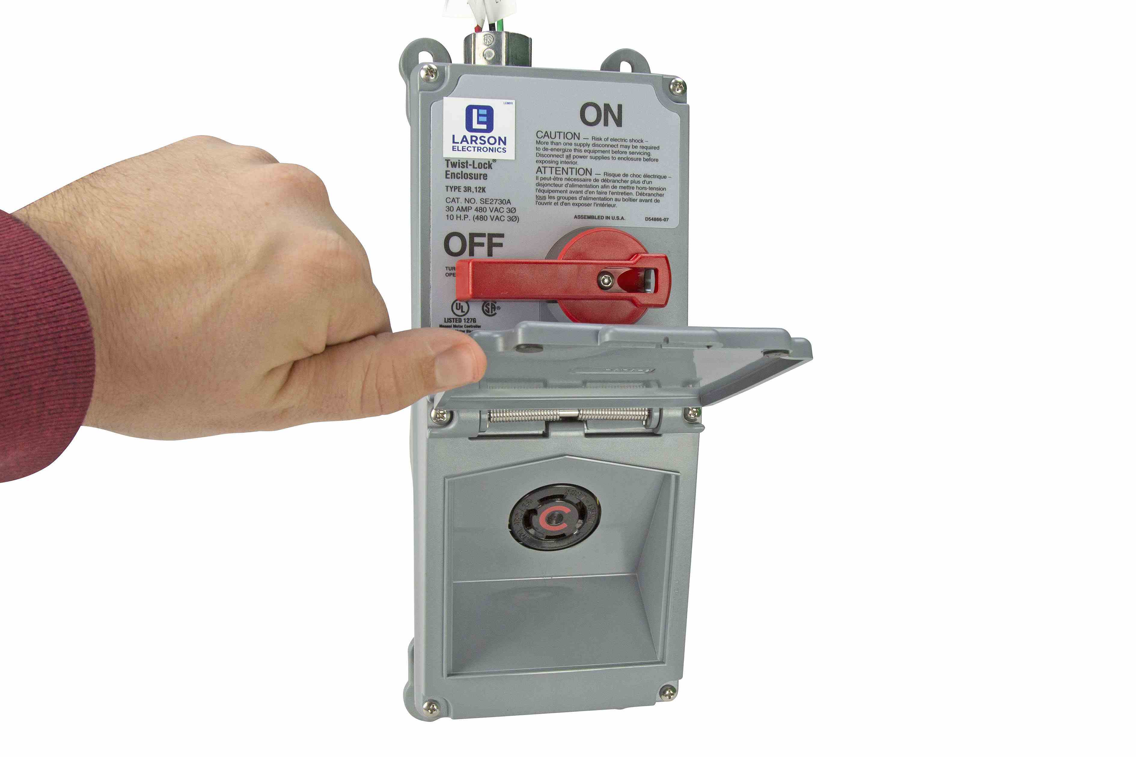 Larson Electronics - Shore Power Female Receptacle w/ Fusible ...