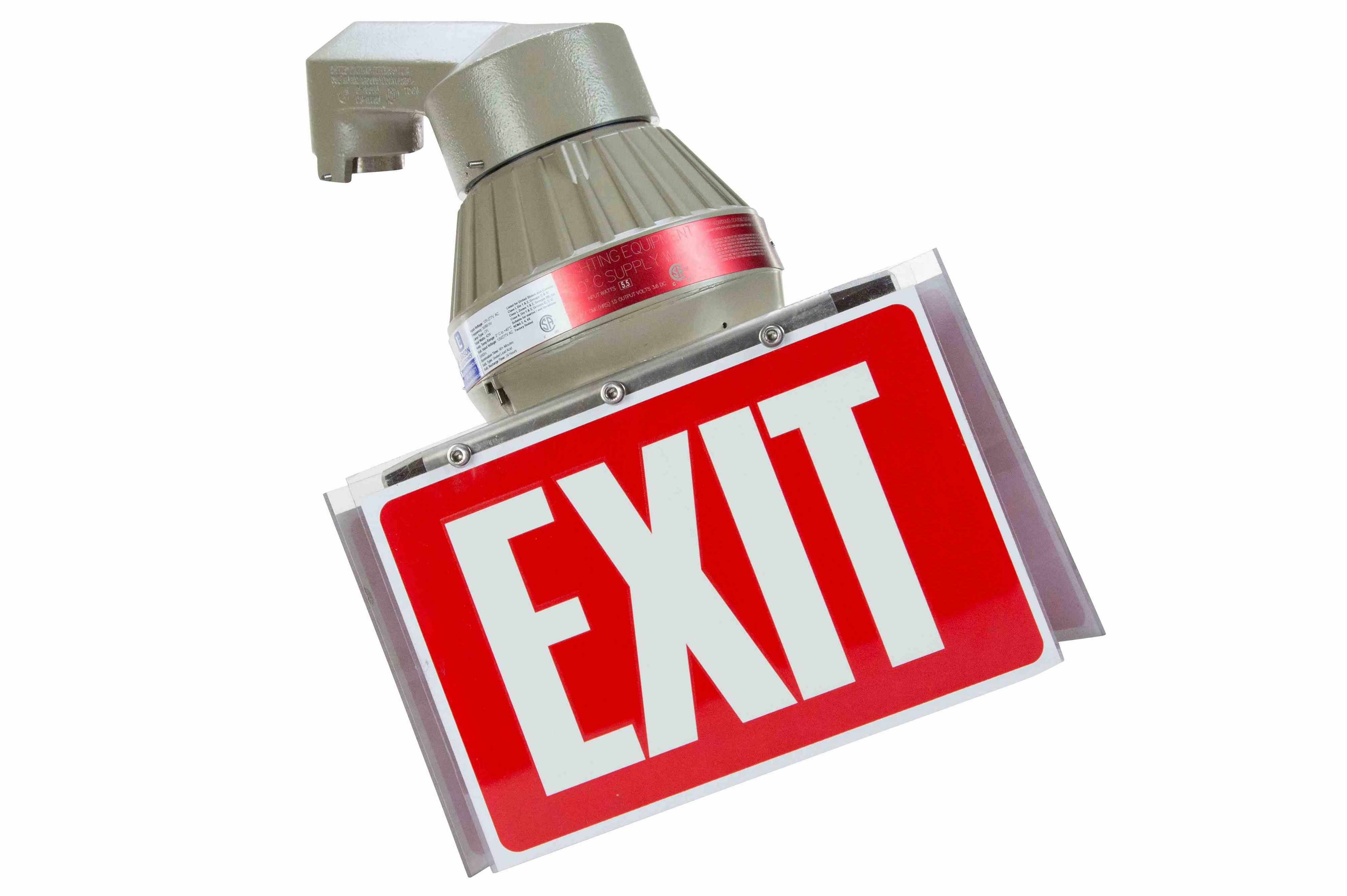 Larson Electronics - 10W Explosion Proof LED Exit Sign - Class I, Div ...
