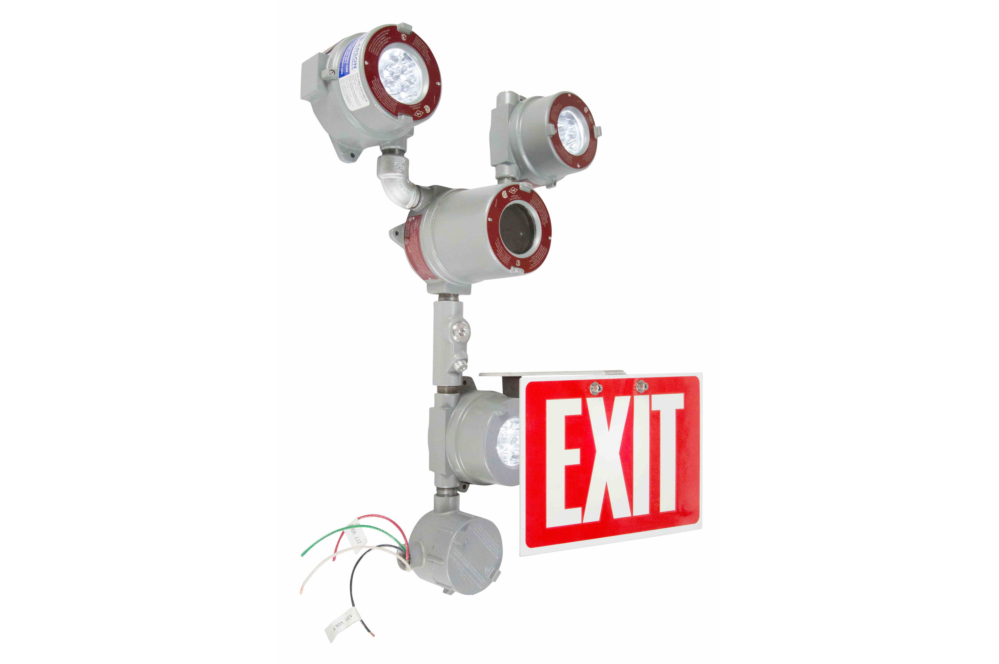 Larson Electronics - Explosion Proof Bug Eye Emergency LED Exit Fixture ...