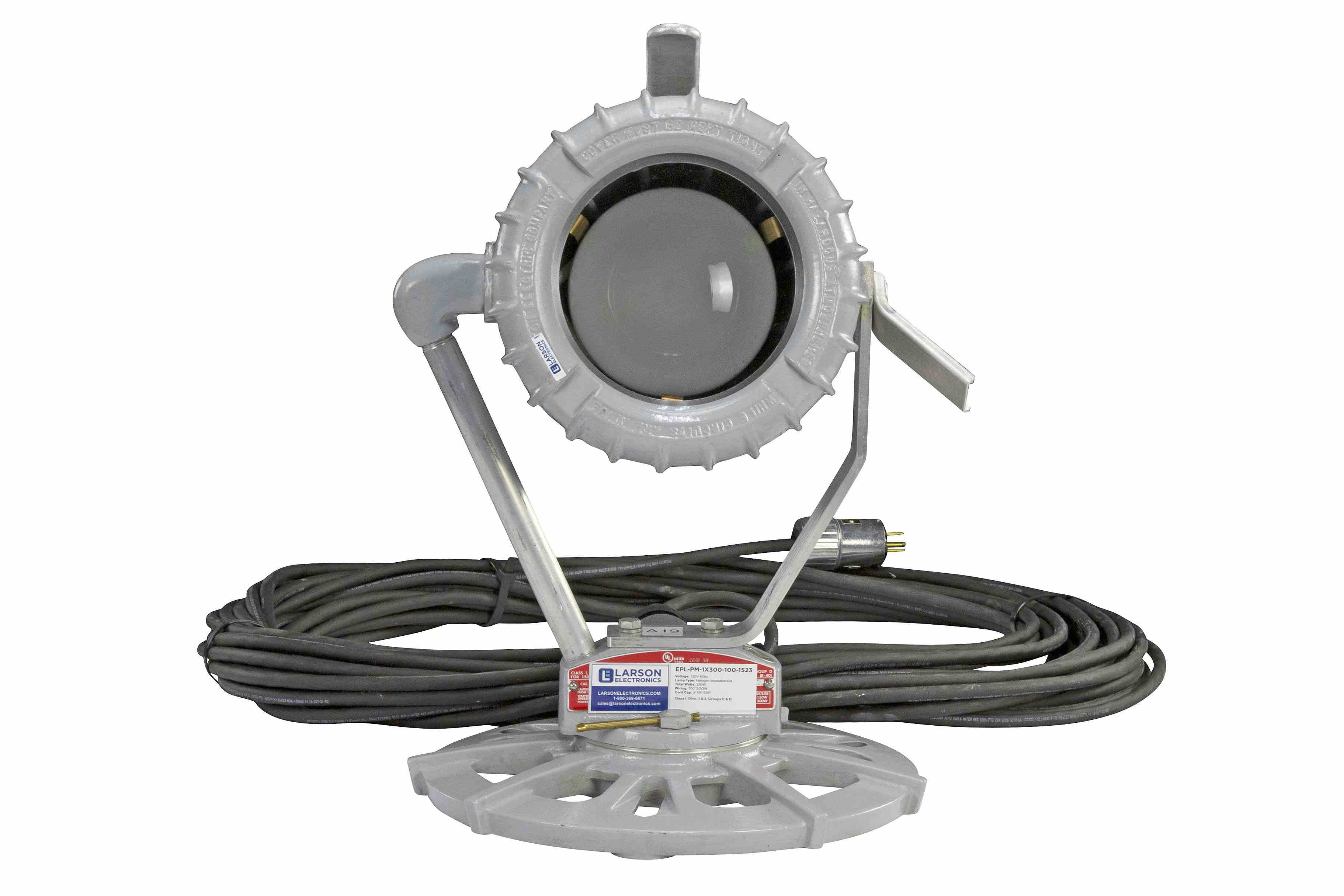Larson Electronics - Explosion Proof Light - 300 Watt - Pedestal Mount ...