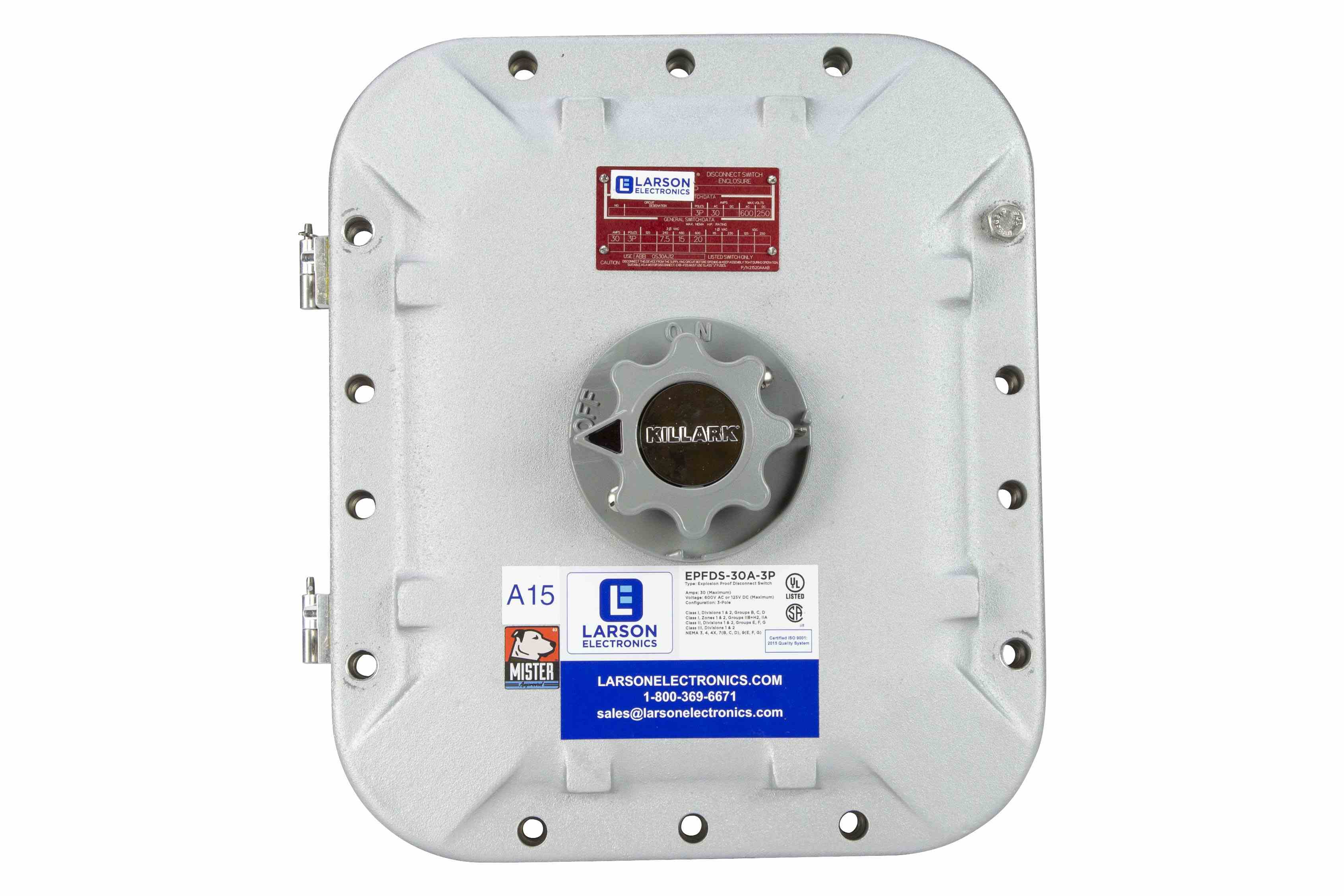 Larson Electronics - 3A Explosion Proof Fused Disconnect- Class I,II ...