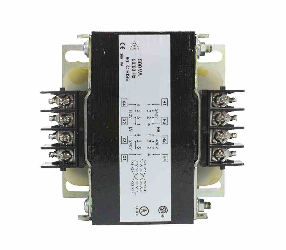 0.15 kVA (150 VA) Control Transformer - 480V Primary - 230 V European ...