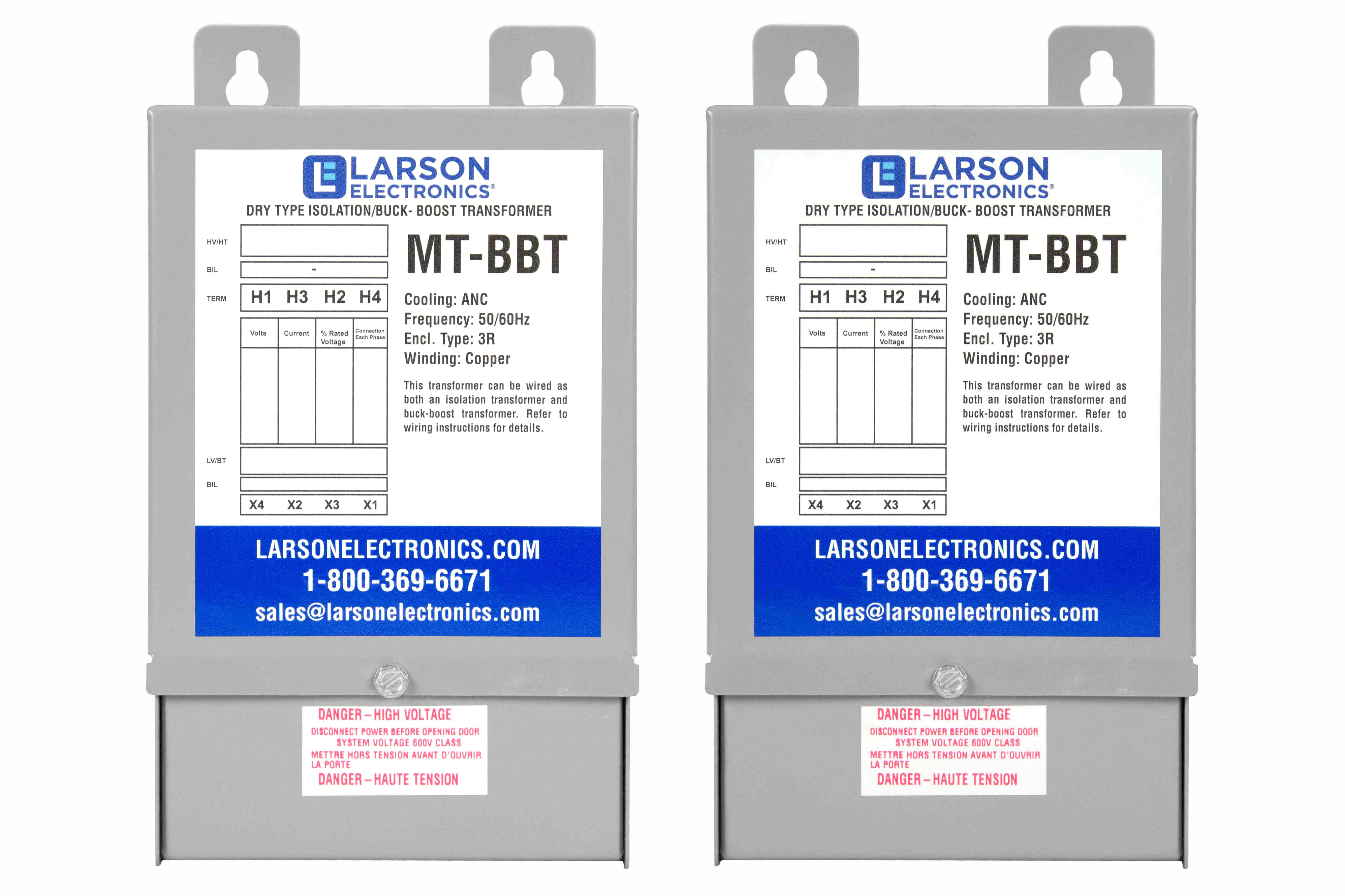 Larson Electronics - 3-Phase Delta Buck/Boost Step-Up Transformer ...