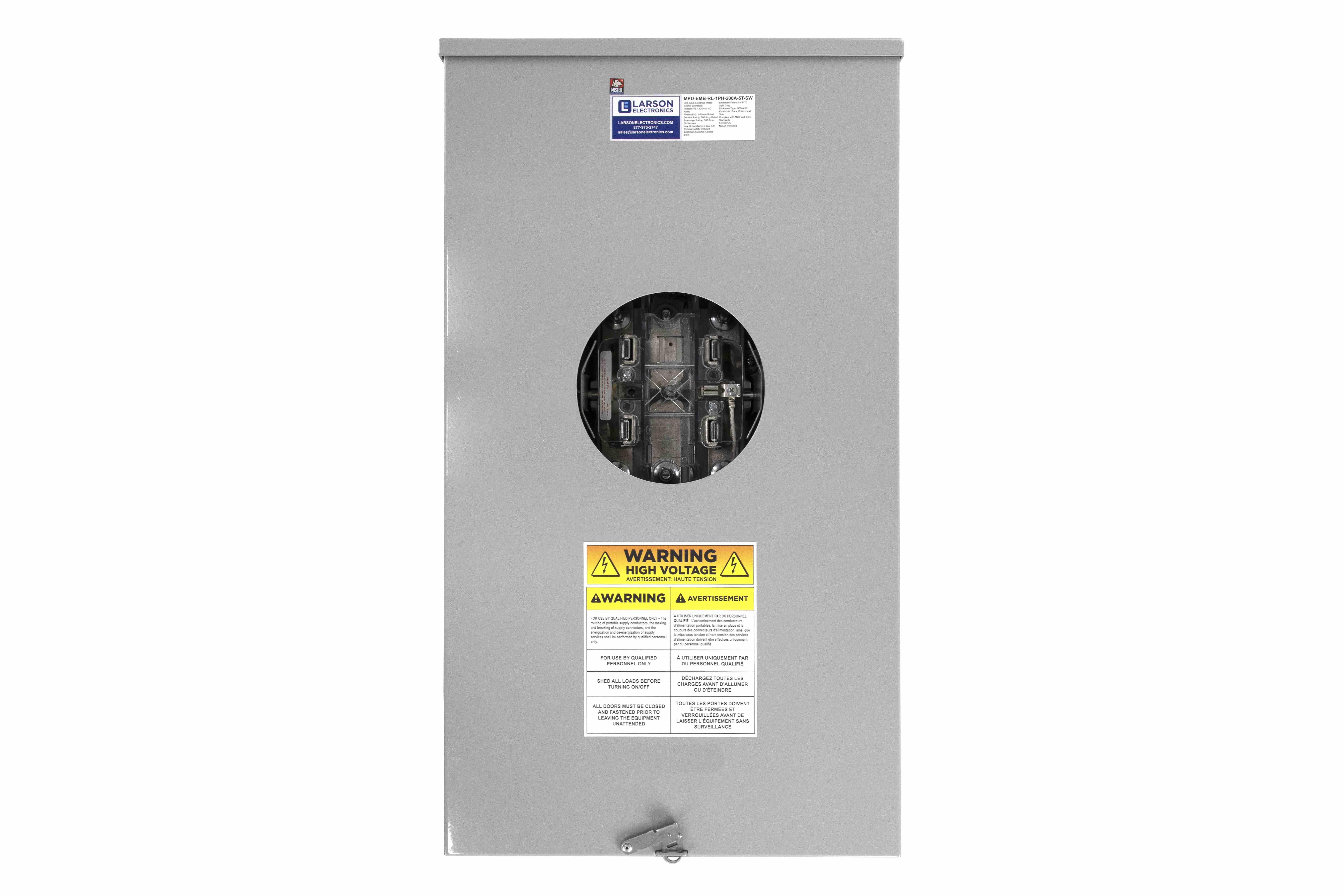 Larson Electronics - 200A Electrical Meter Socket Enclosure for OH/UG ...