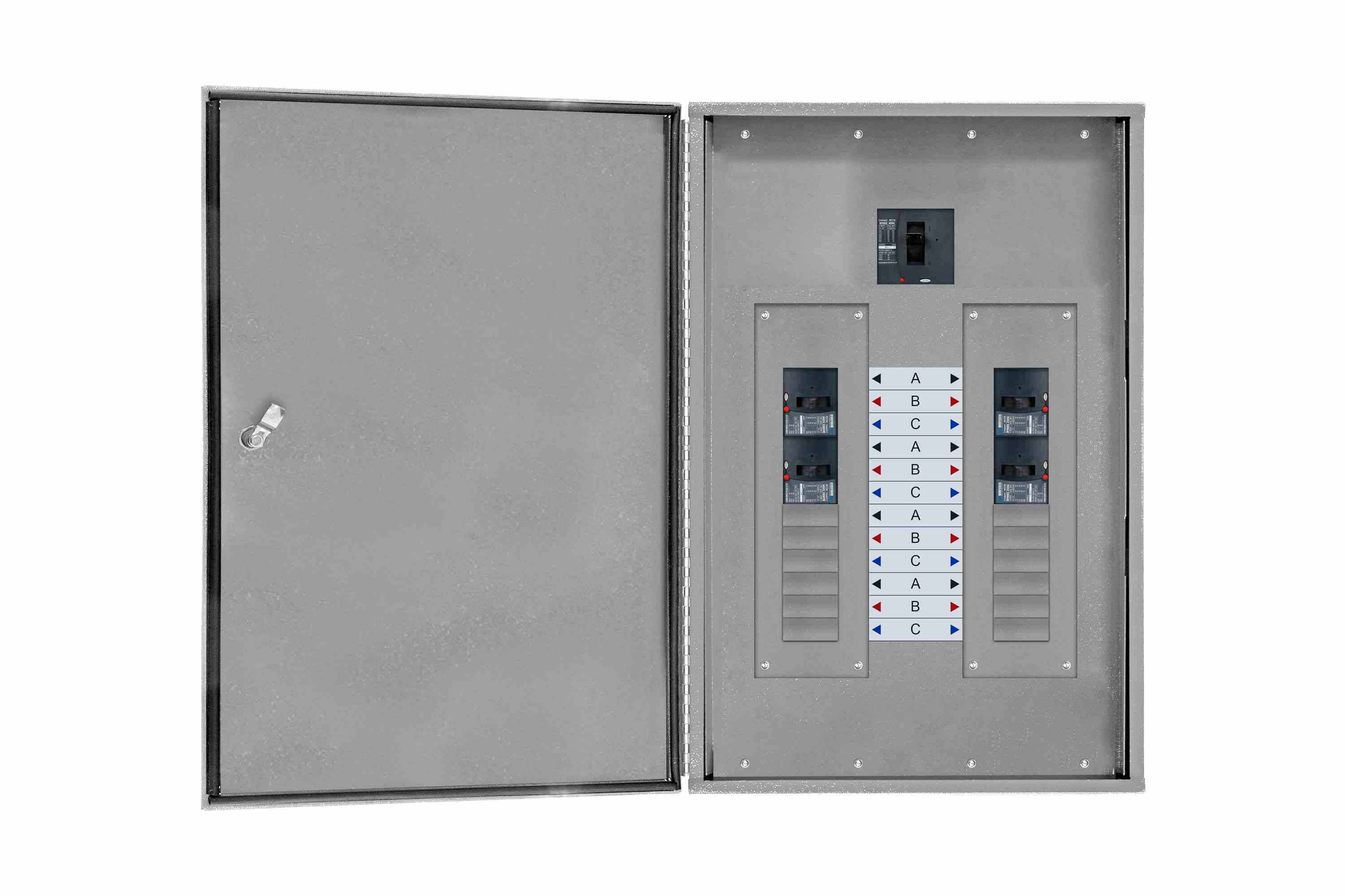Larson Electronics - 225A Power Distribution Panelboard, Main Breaker ...