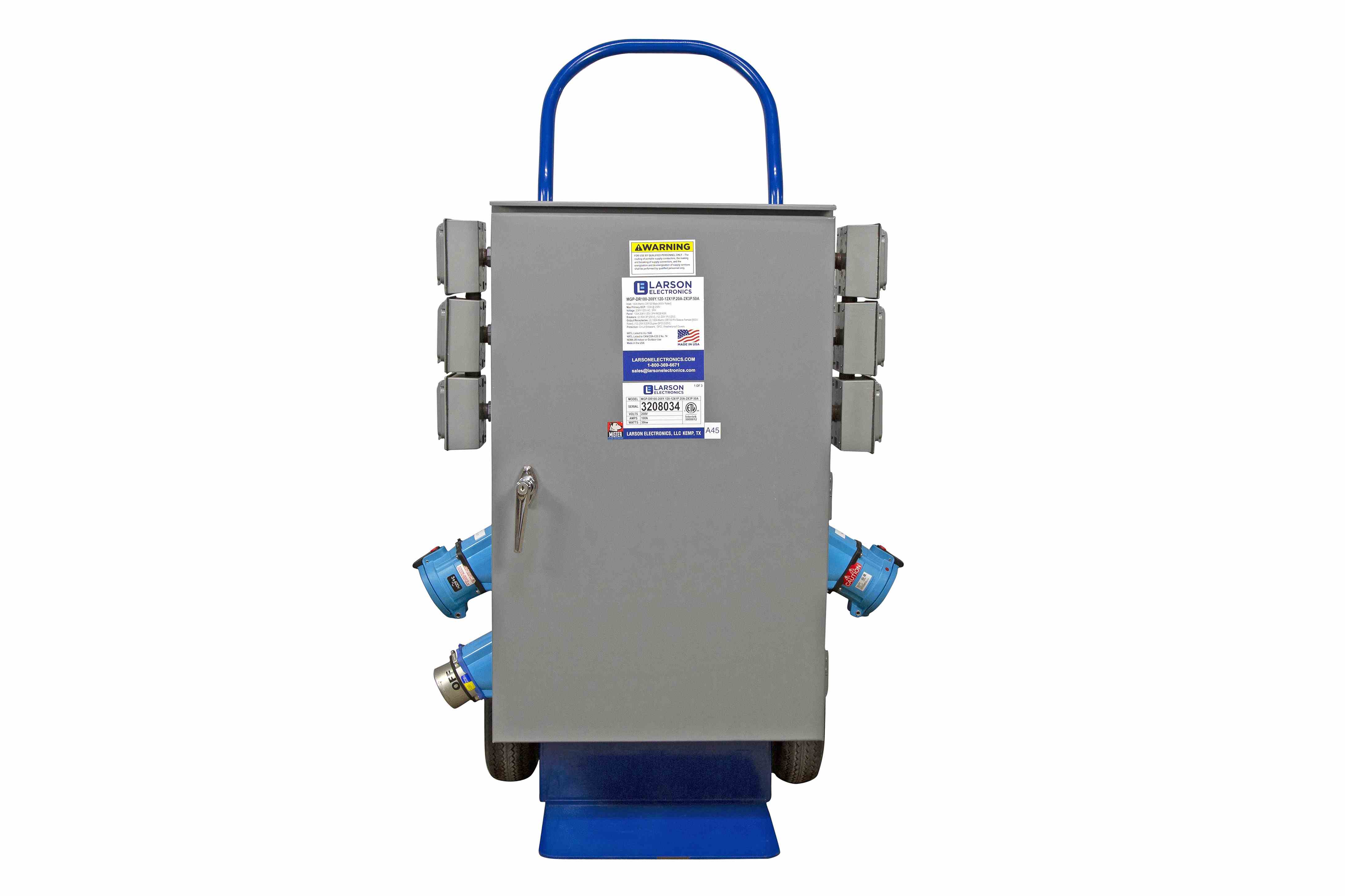 Larson Electronics - 200A Portable Distribution Panel, 208Y/120V 3PH ...