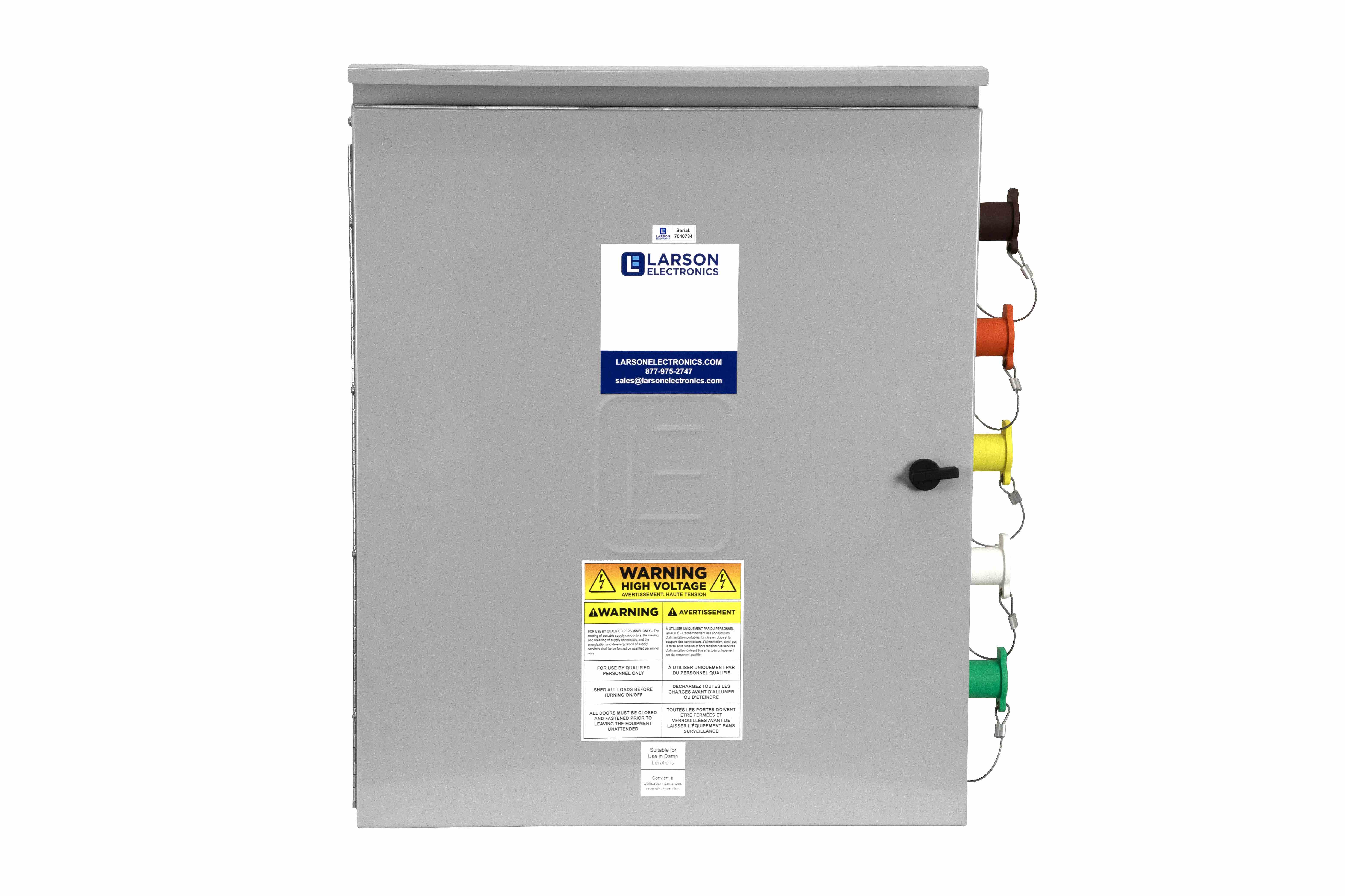 Larson Electronics - 100A Camlock Connection Box, 480V 3PH, (1 Set ...