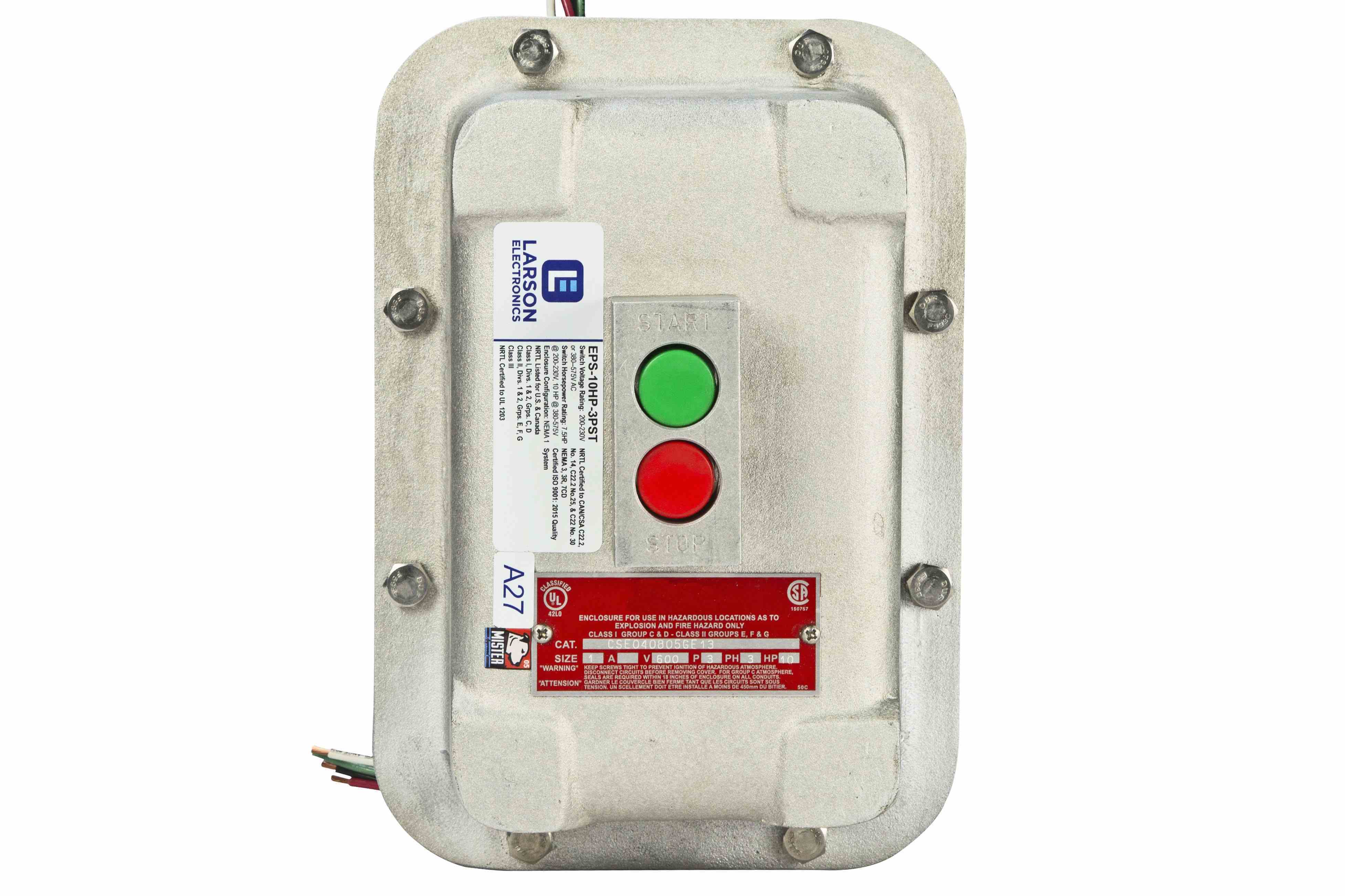 Larson Electronics - Explosion Proof 3-Pole Starter Switch - Class I ...