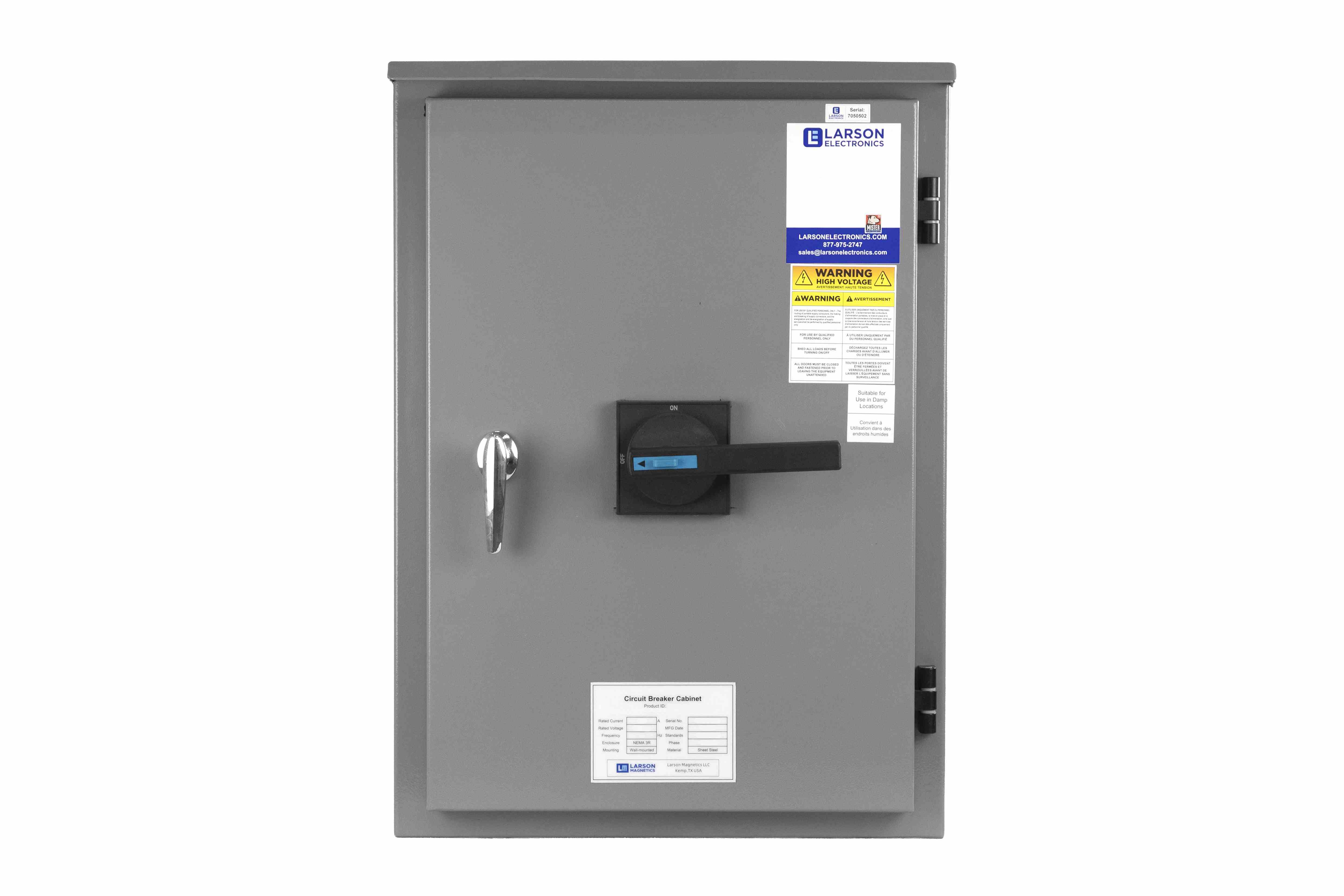 Larson Electronics - 600 Amp Enclosed Circuit Breaker Disconnect, 800V ...