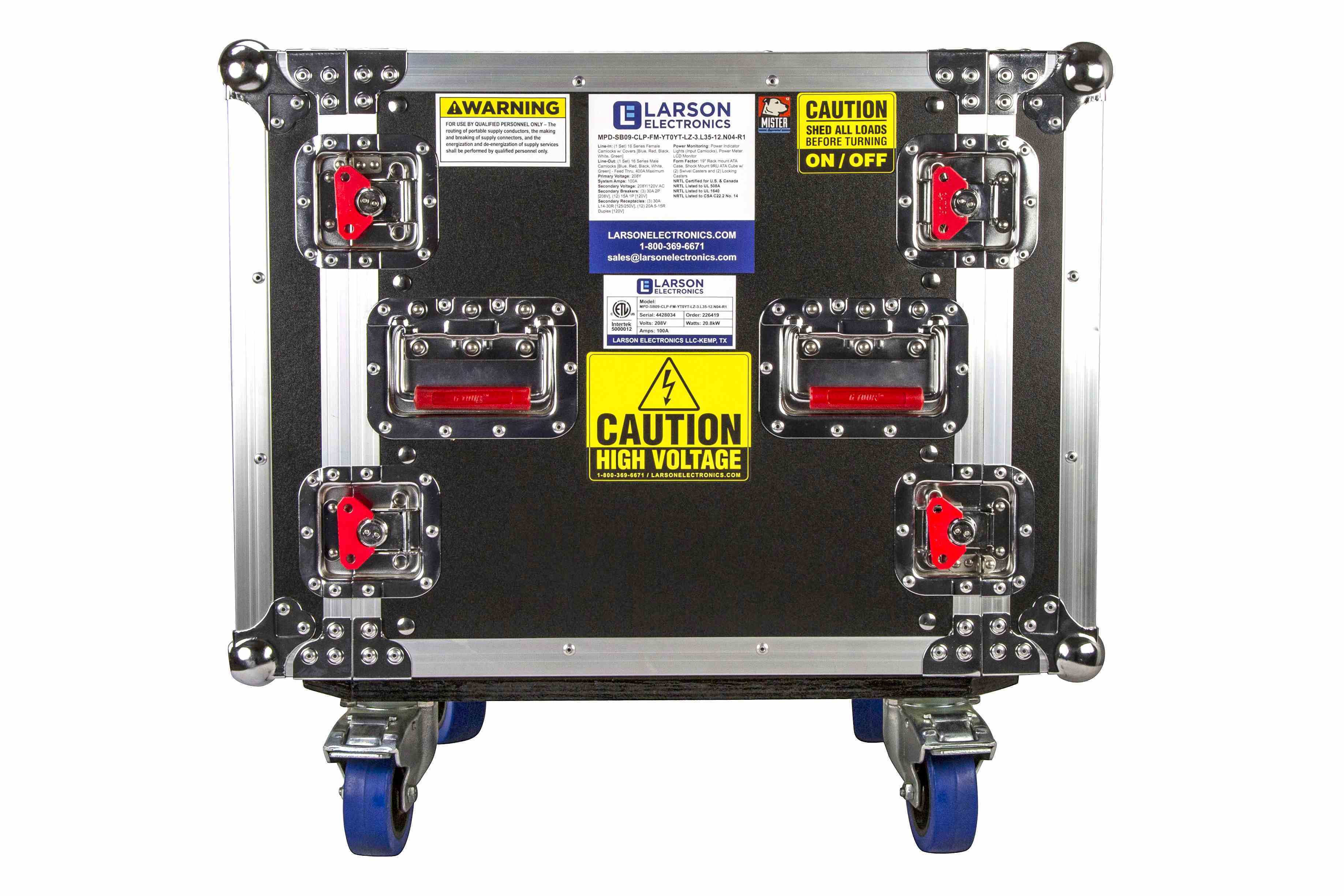 Larson Electronics - 200A Rack Mount Power Distribution, 120/240V 1PH ...