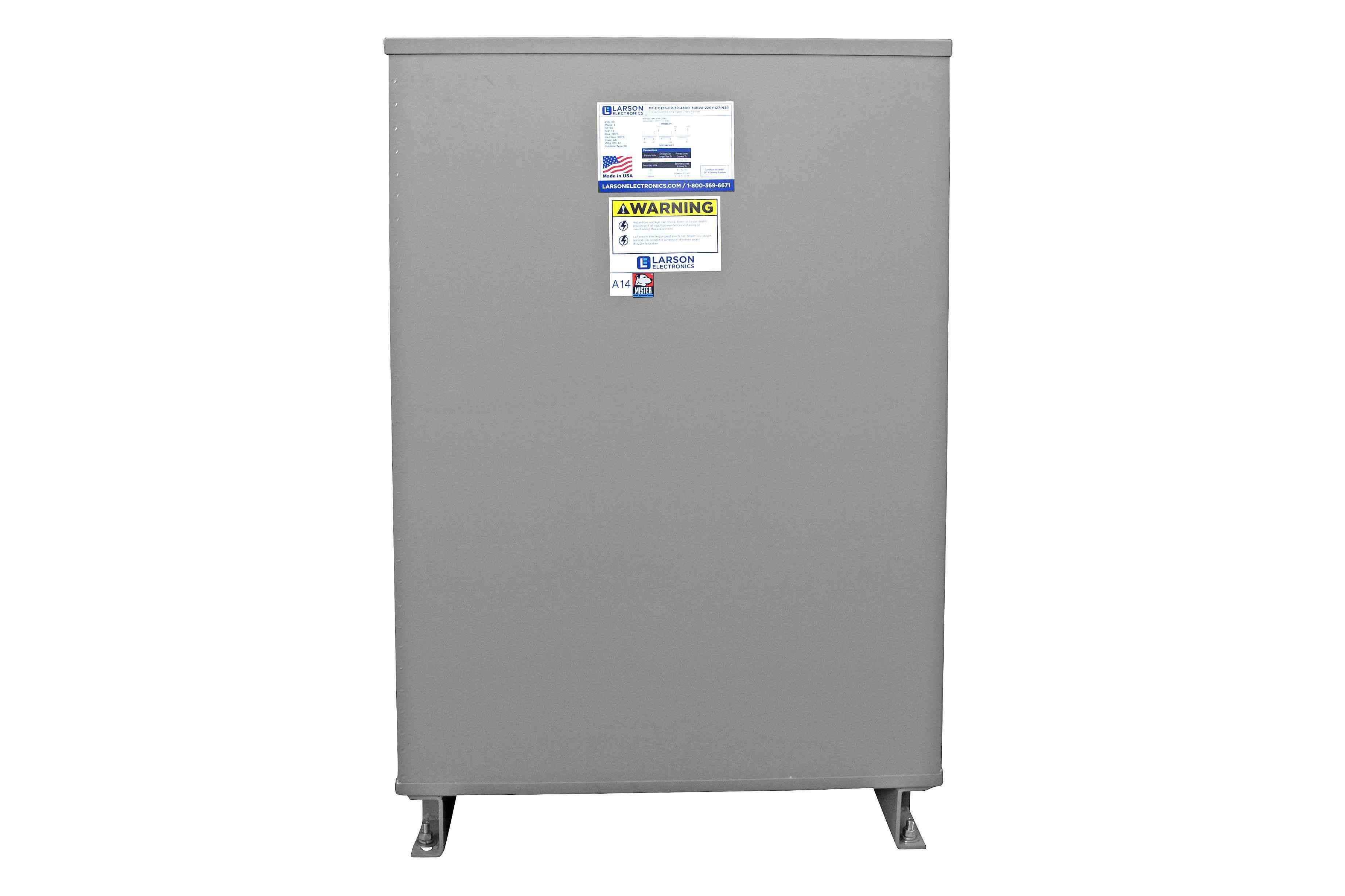 Larson Electronics - 75 kVA Distribution Transformer - 480V Delta ...