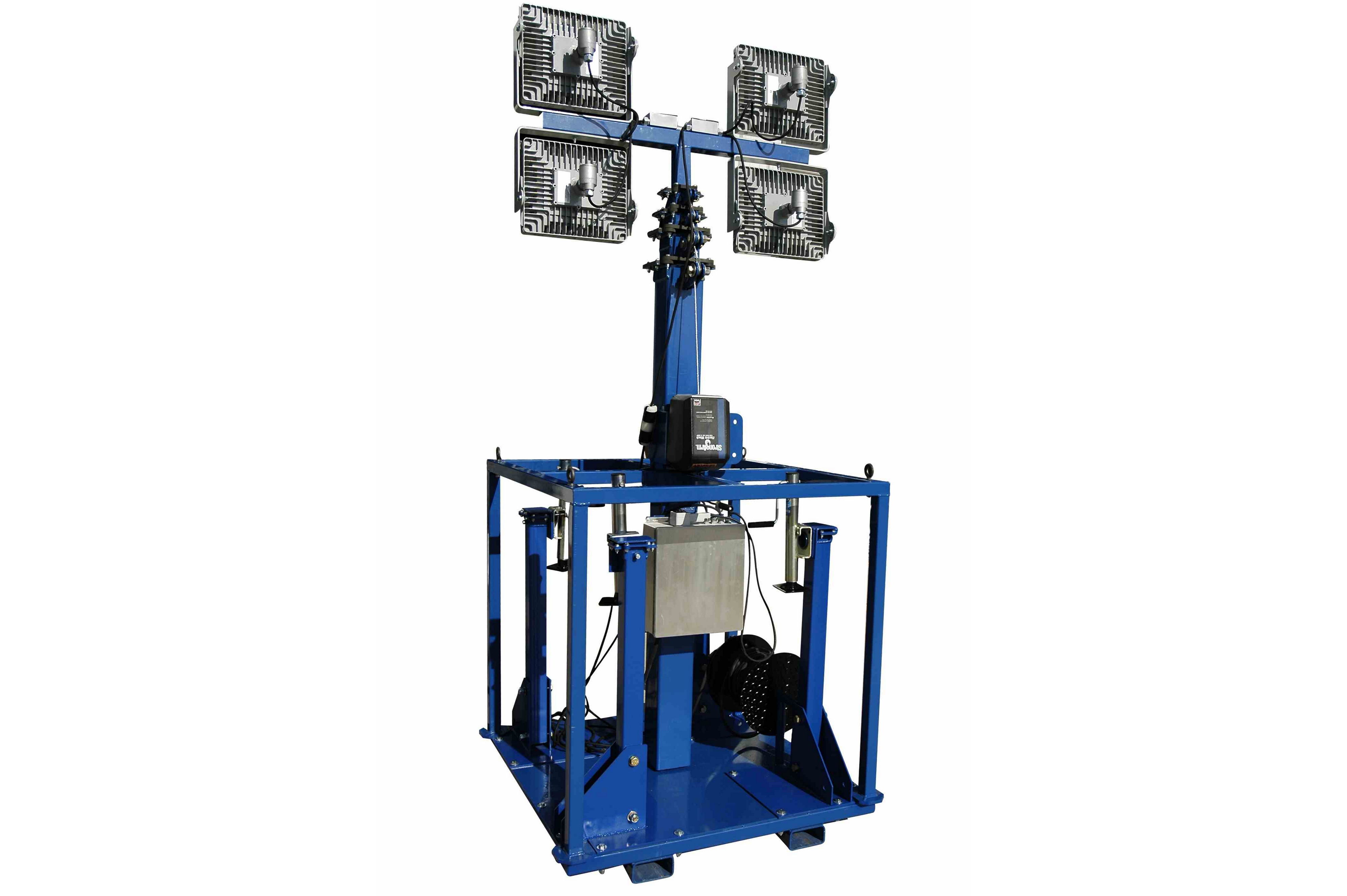 Larson Electronics - 600 Watt Electric Winch LED Light Plant - Skid ...