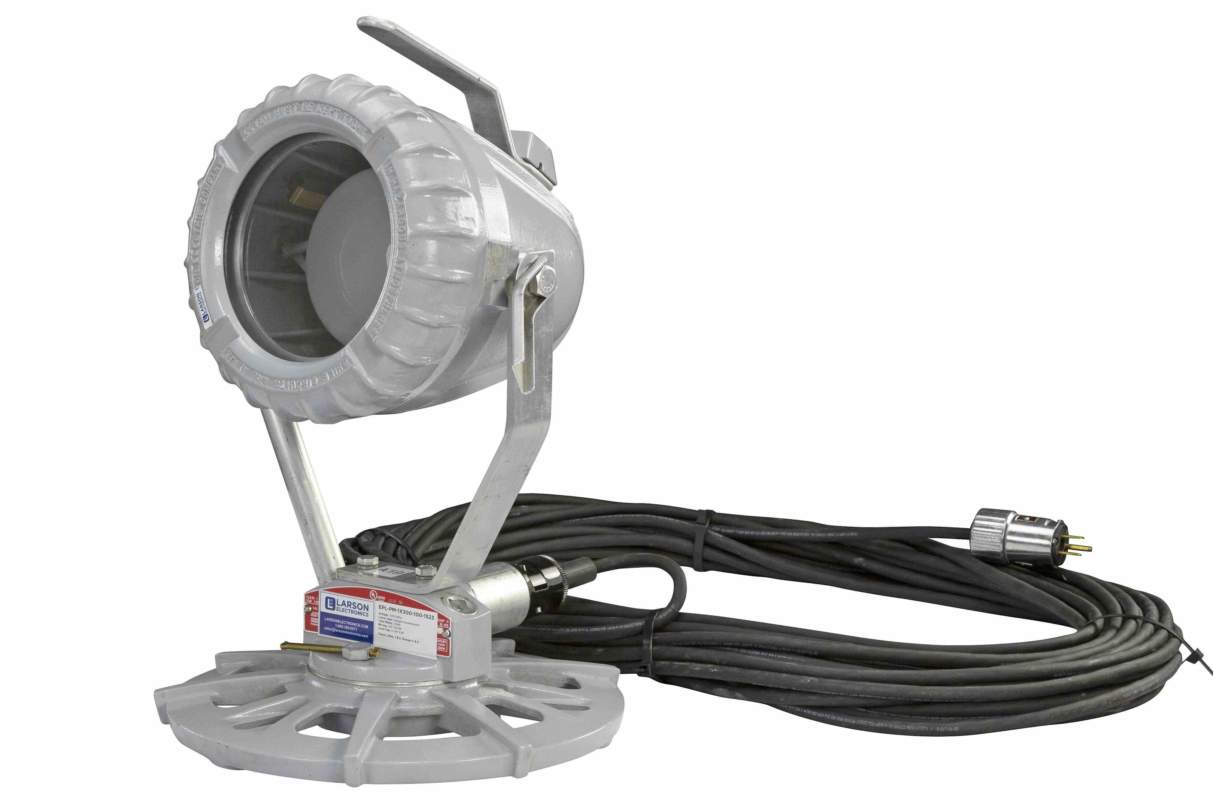 Larson Electronics - Explosion Proof Light - 300 Watt - Pedestal Mount ...
