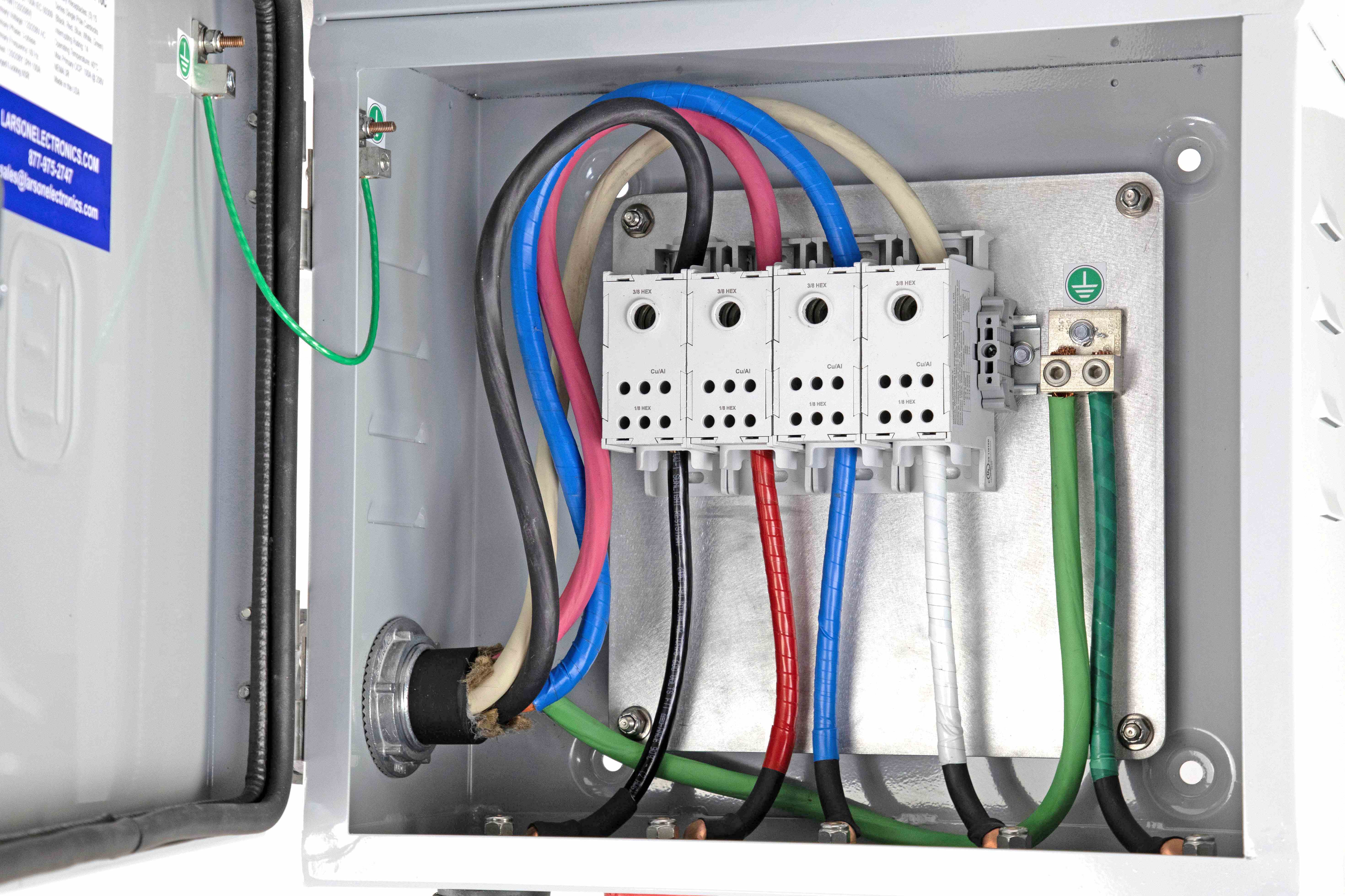 Larson Electronics - Power Distribution Panel, 208Y/120V 3PH, 100A ...