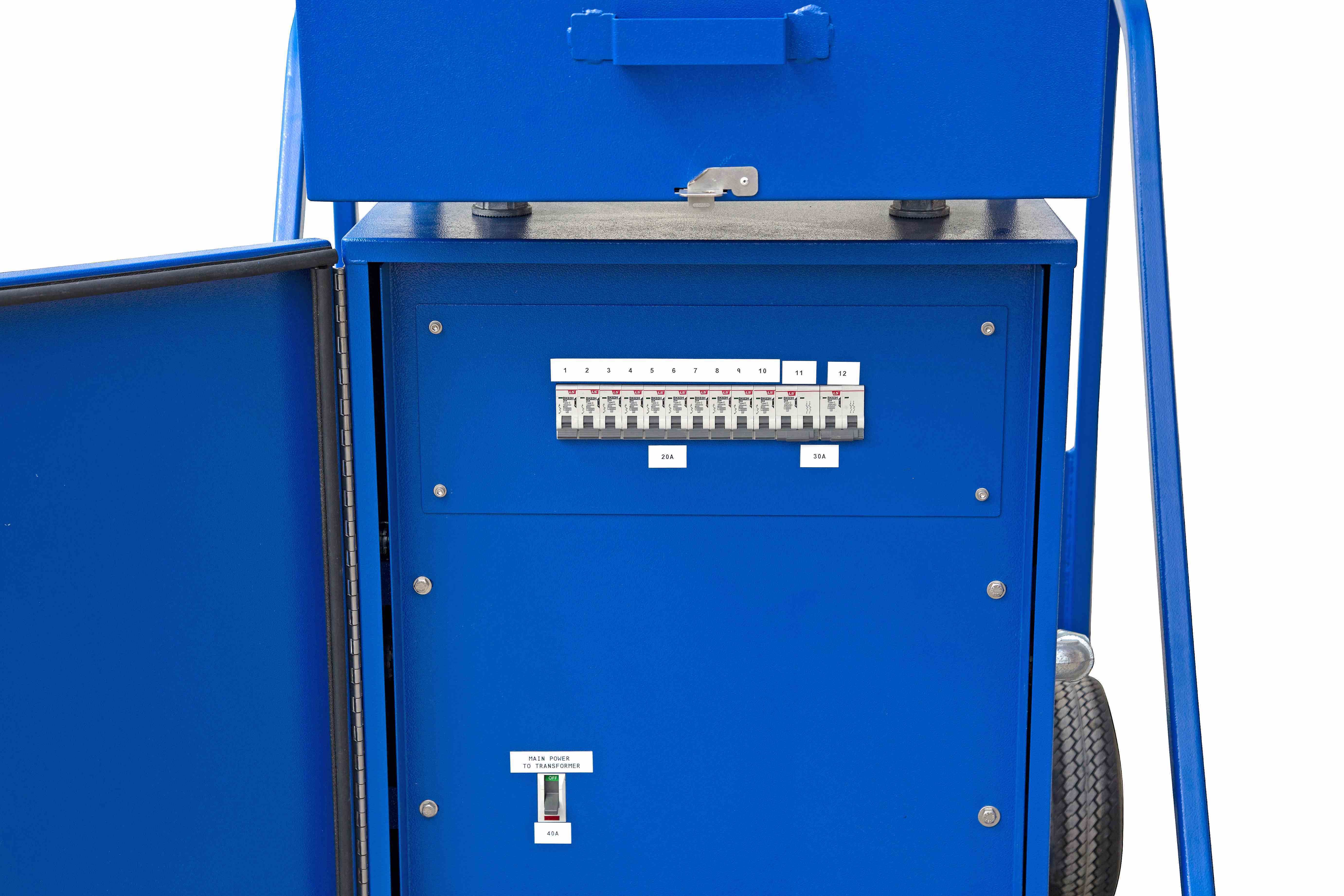 Larson Electronics - 225A Temporary Power Distribution Panel w/ Skids ...