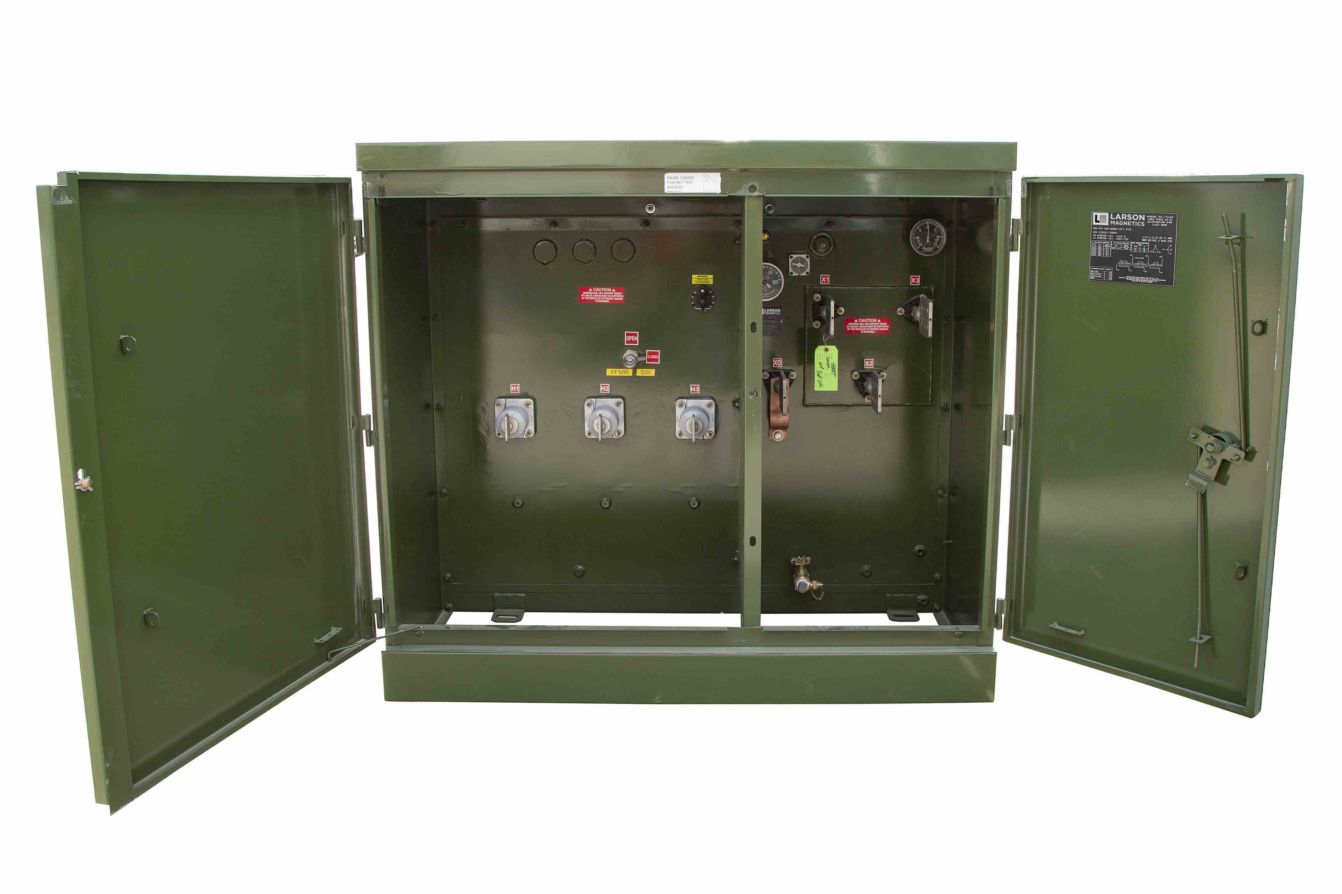 Larson Electronics - 255 KVA Pad Mount Zig Zag Grounding Transformer ...