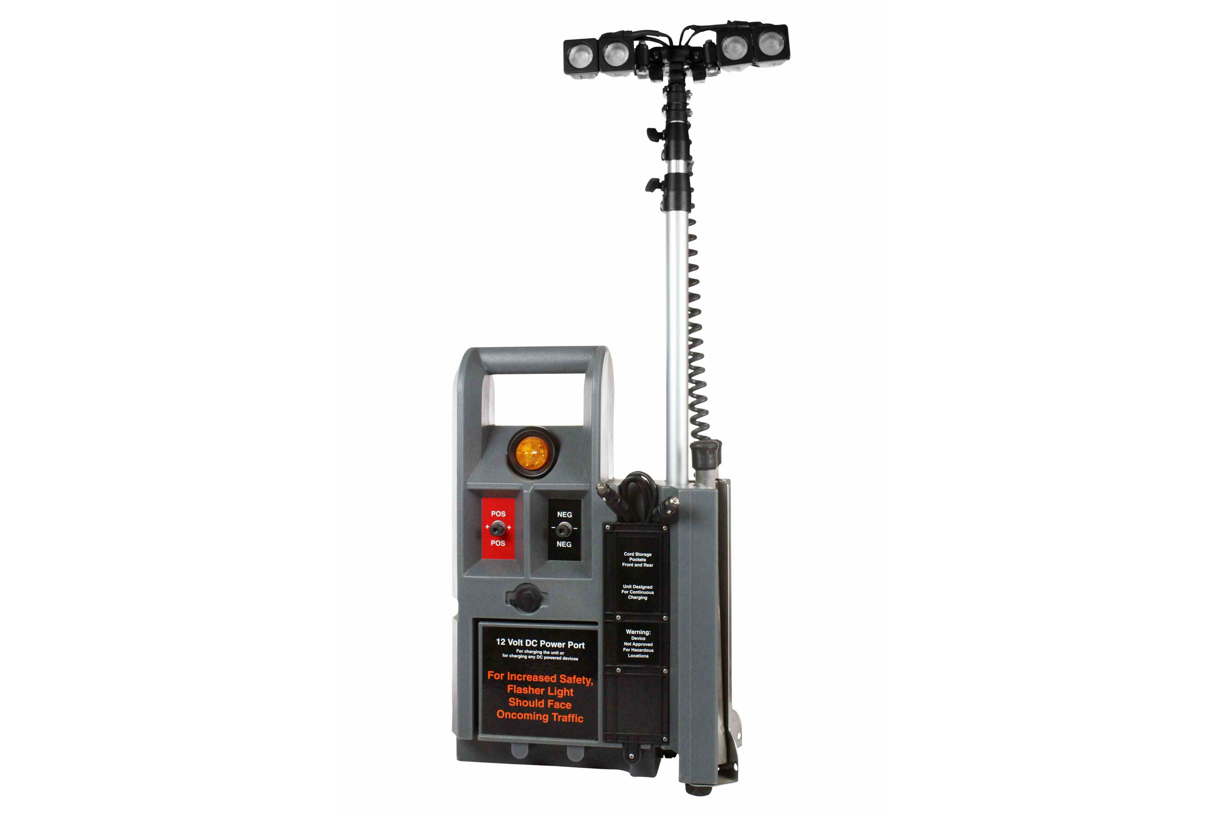 Larson Electronics - 12' Portable LED Light Tower w/ Telescoping Light ...