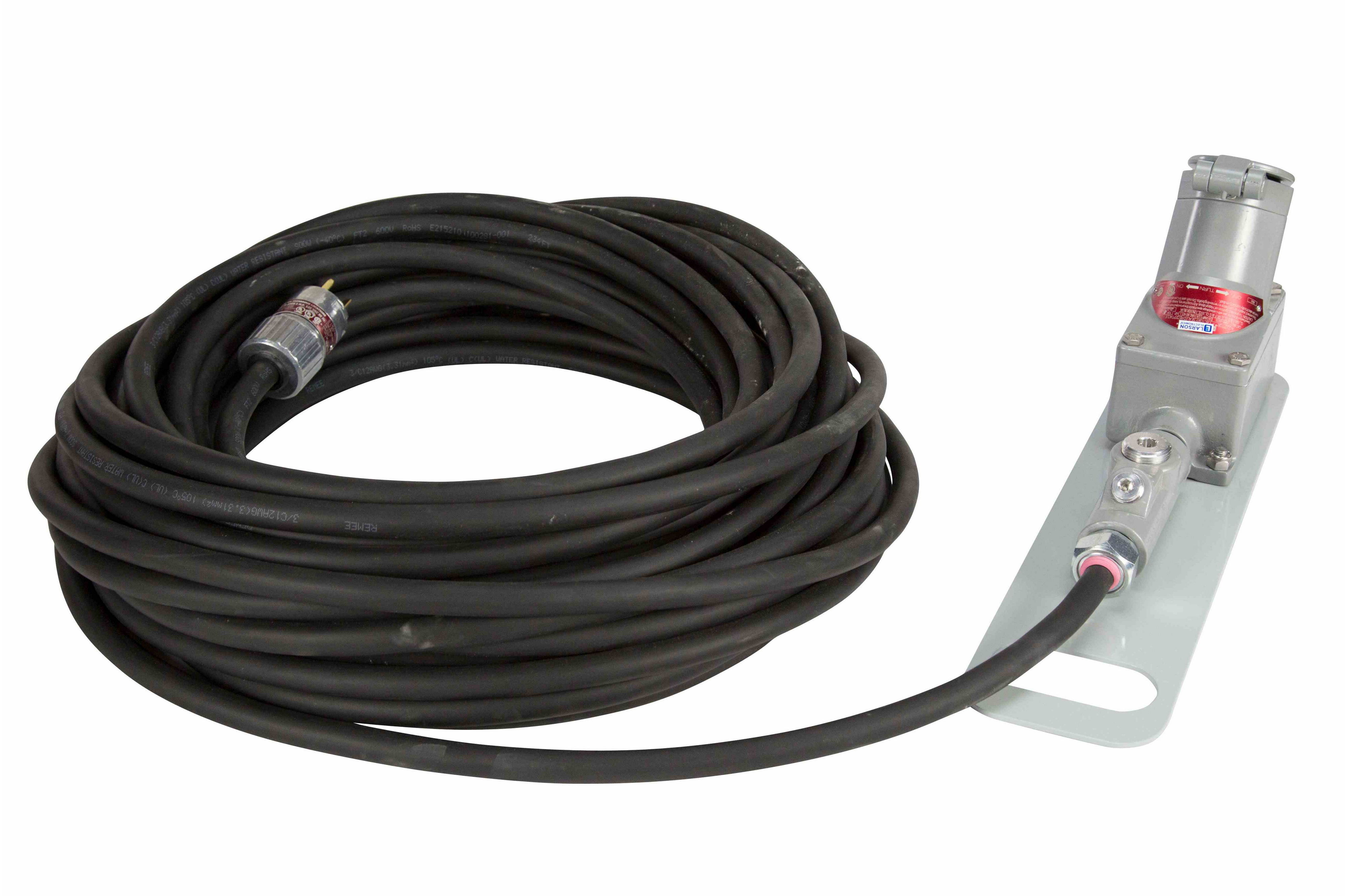 Larson Electronics - Explosion Proof Extension Cord - 100' 12/4 SOOW ...
