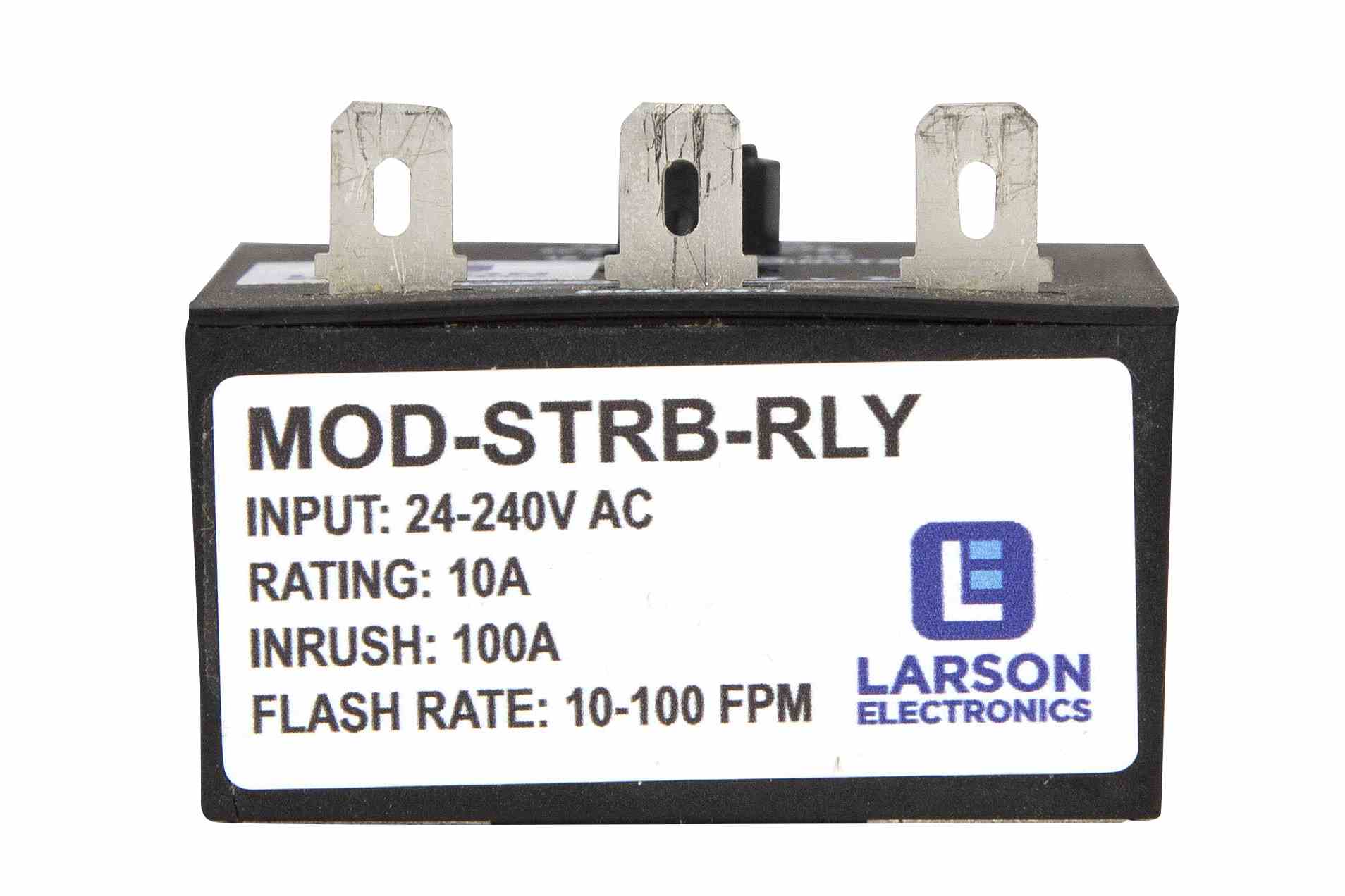Larson Electronics - Adjustable Strobing Relay - 10 Amps - 24-240VAC ...