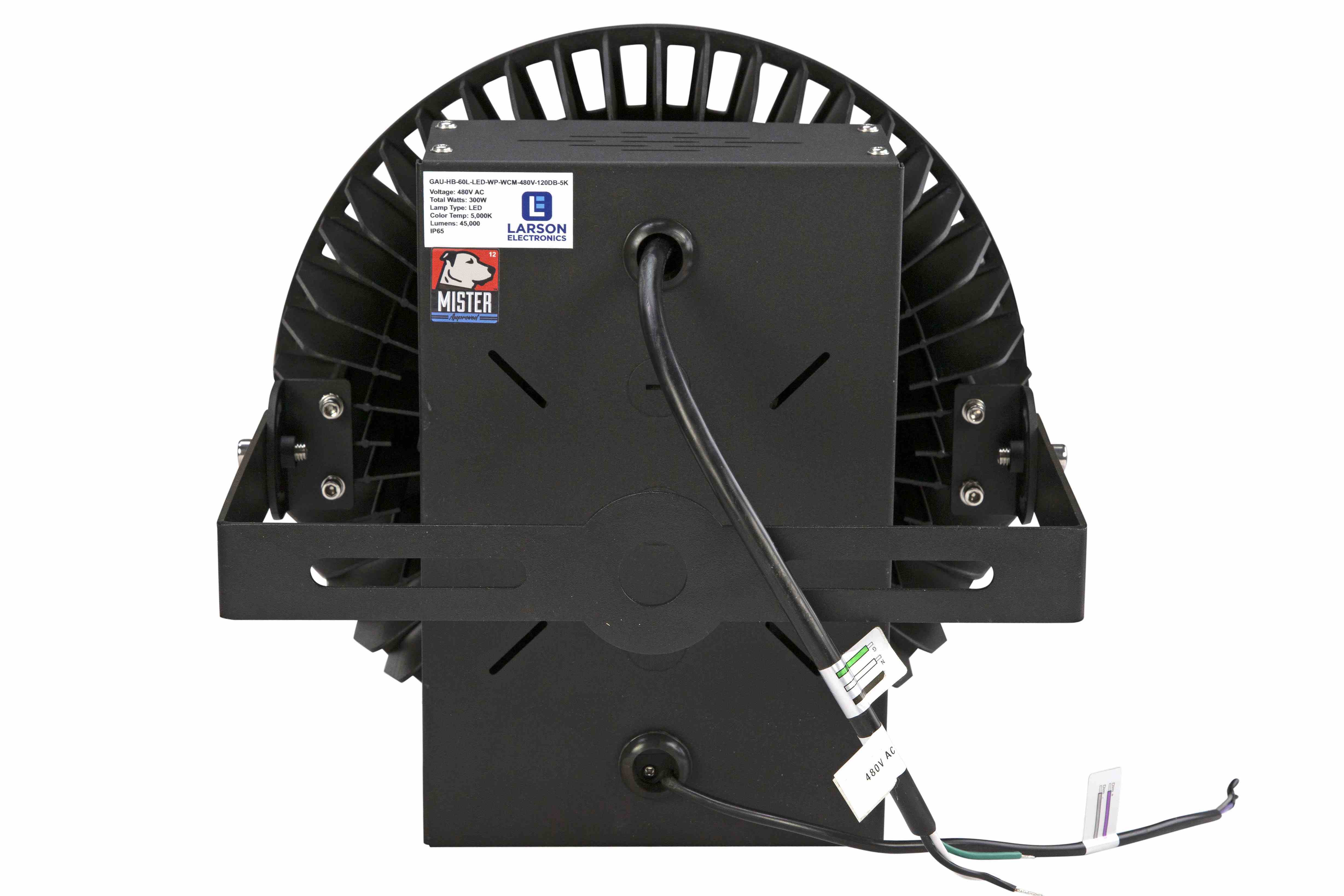 Larson Electronics - 300W High Bay LED Fixture - 120-240V AC, 50/60Hz ...