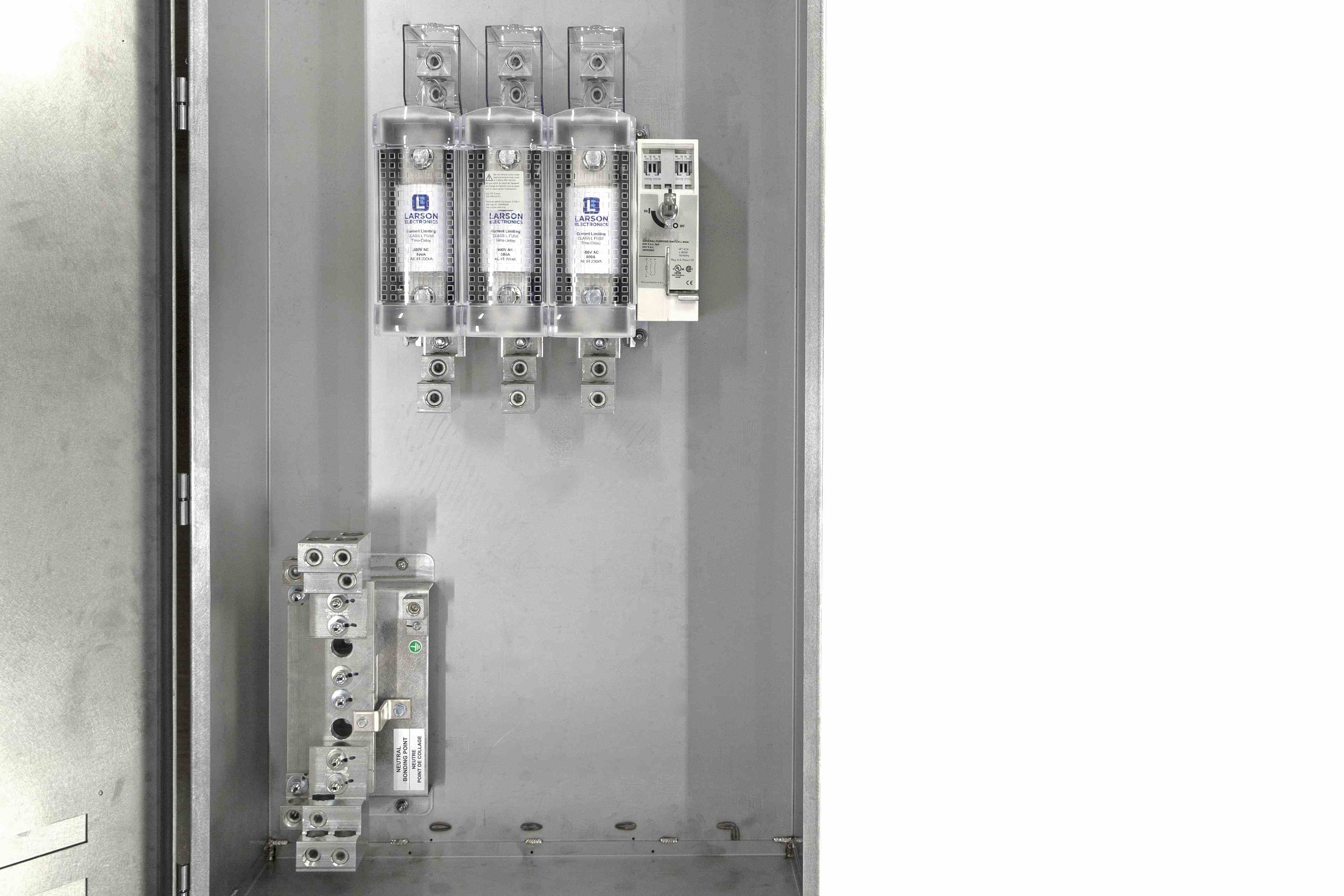Larson Electronics - Fused Disconnect Switch, 400 Amp, 800V 3PH DC, 4 ...