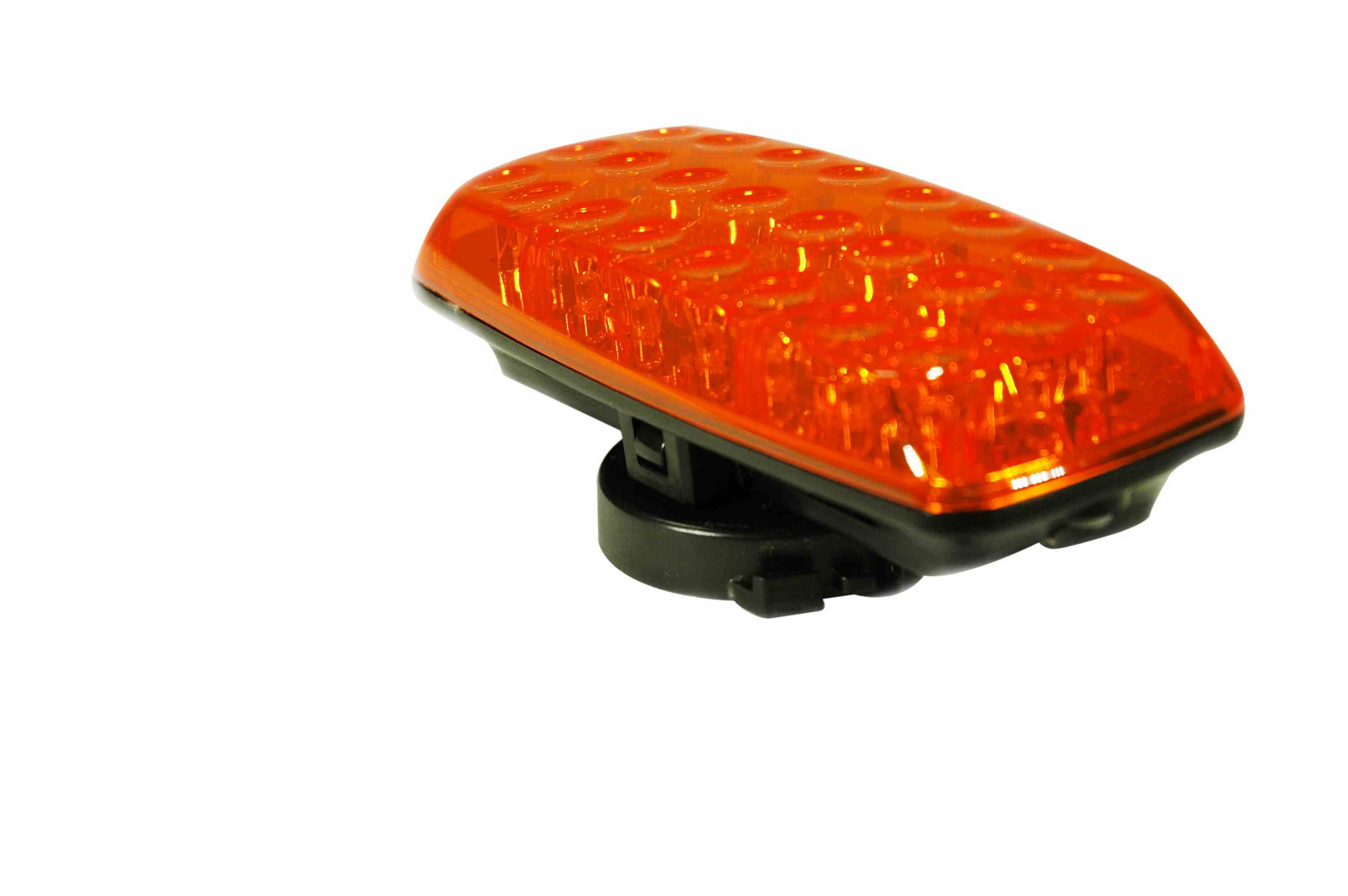 Larson Electronics - Amber LED Strobe Light w/ Back & Base Magnetic ...