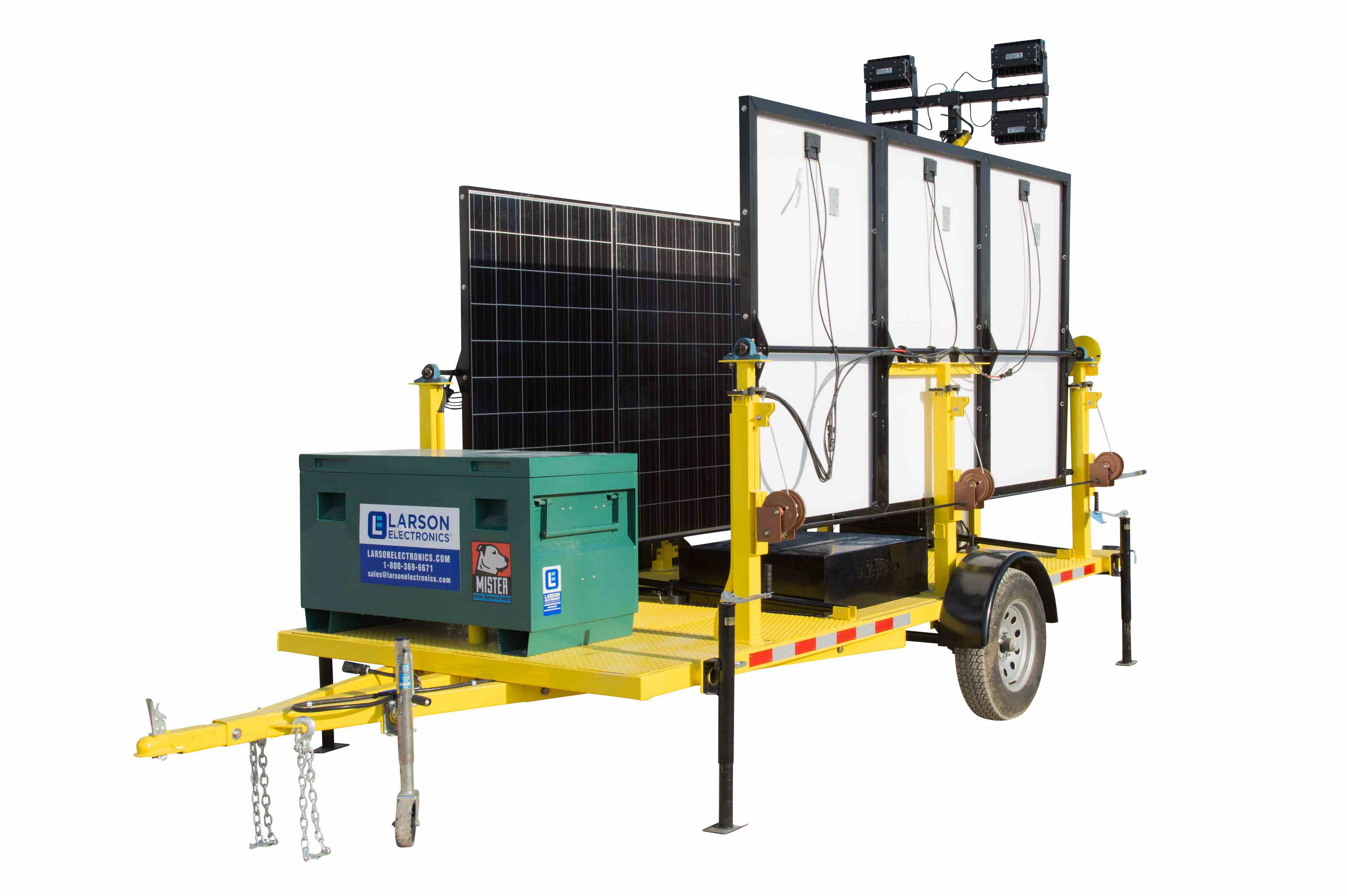 Larson Electronics - 1.59KW Solar Power Generator with Pneumatic Light ...