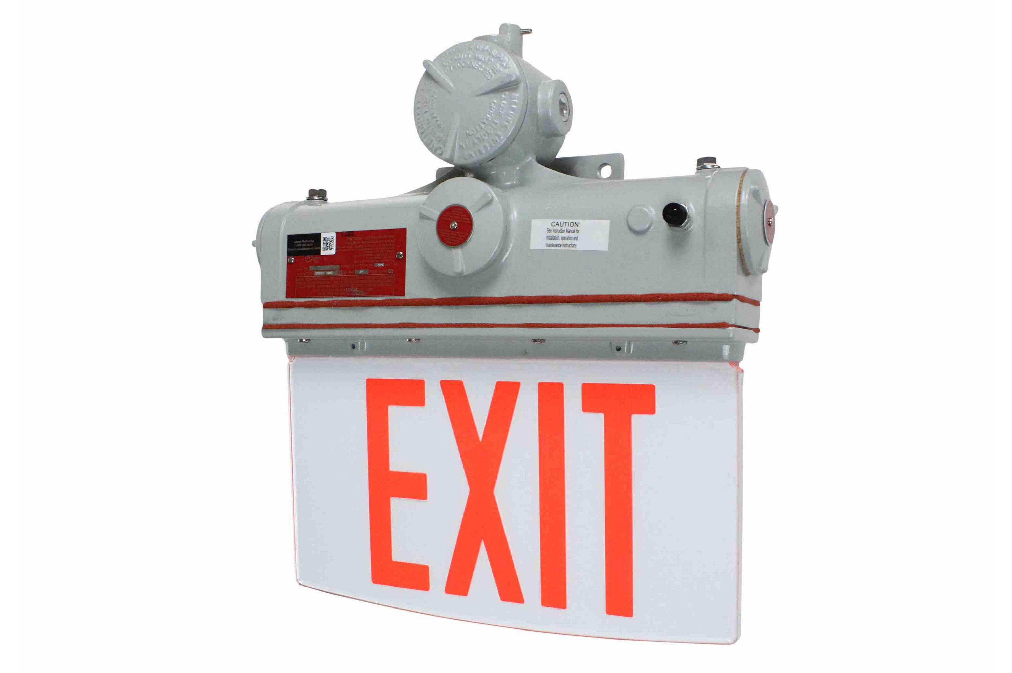 Larson Electronics - Explosion Proof Exit Sign - Class I, Division I ...