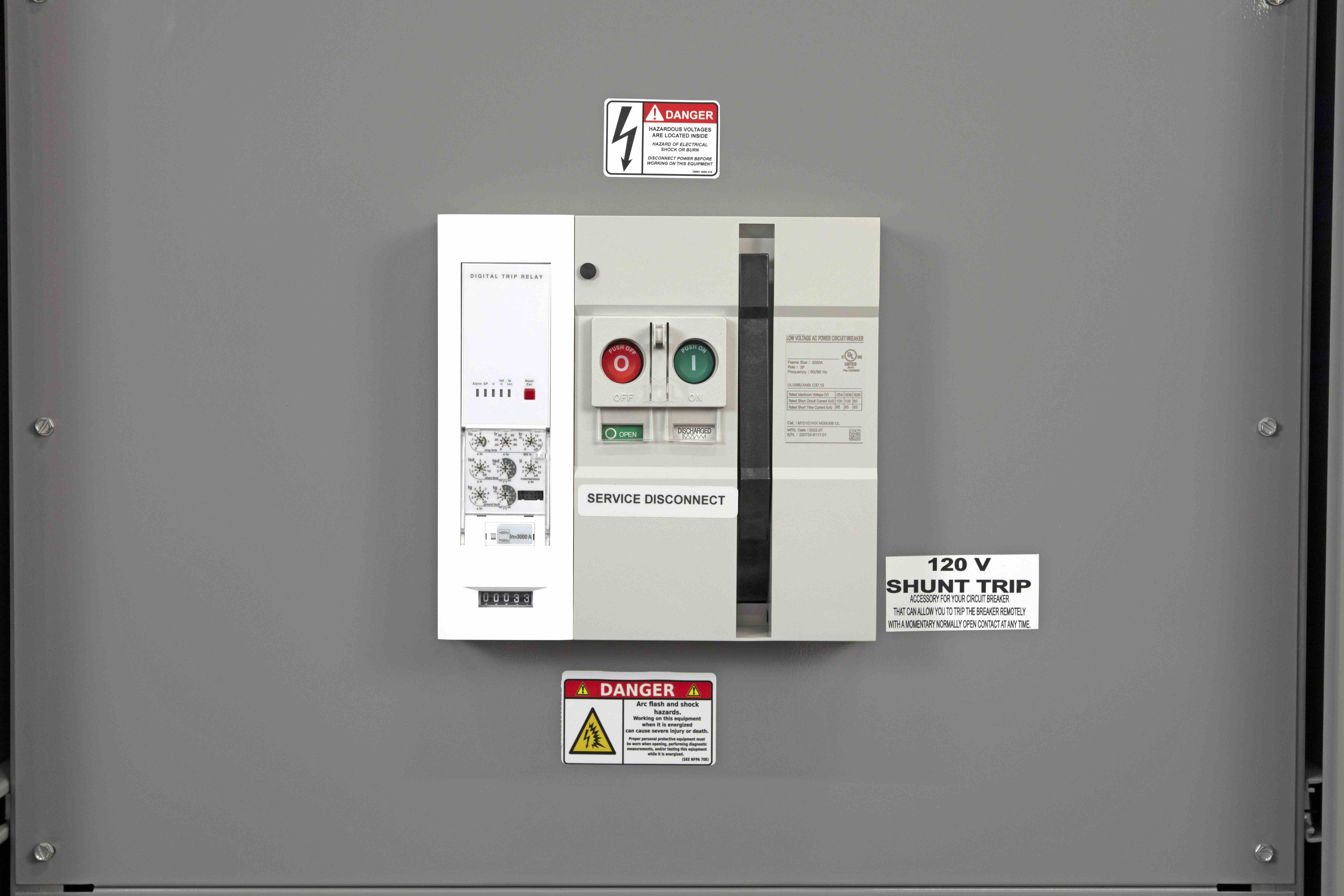 Larson Electronics - 1200A Switchboard w/ 1200A Main Circuit Breaker ...