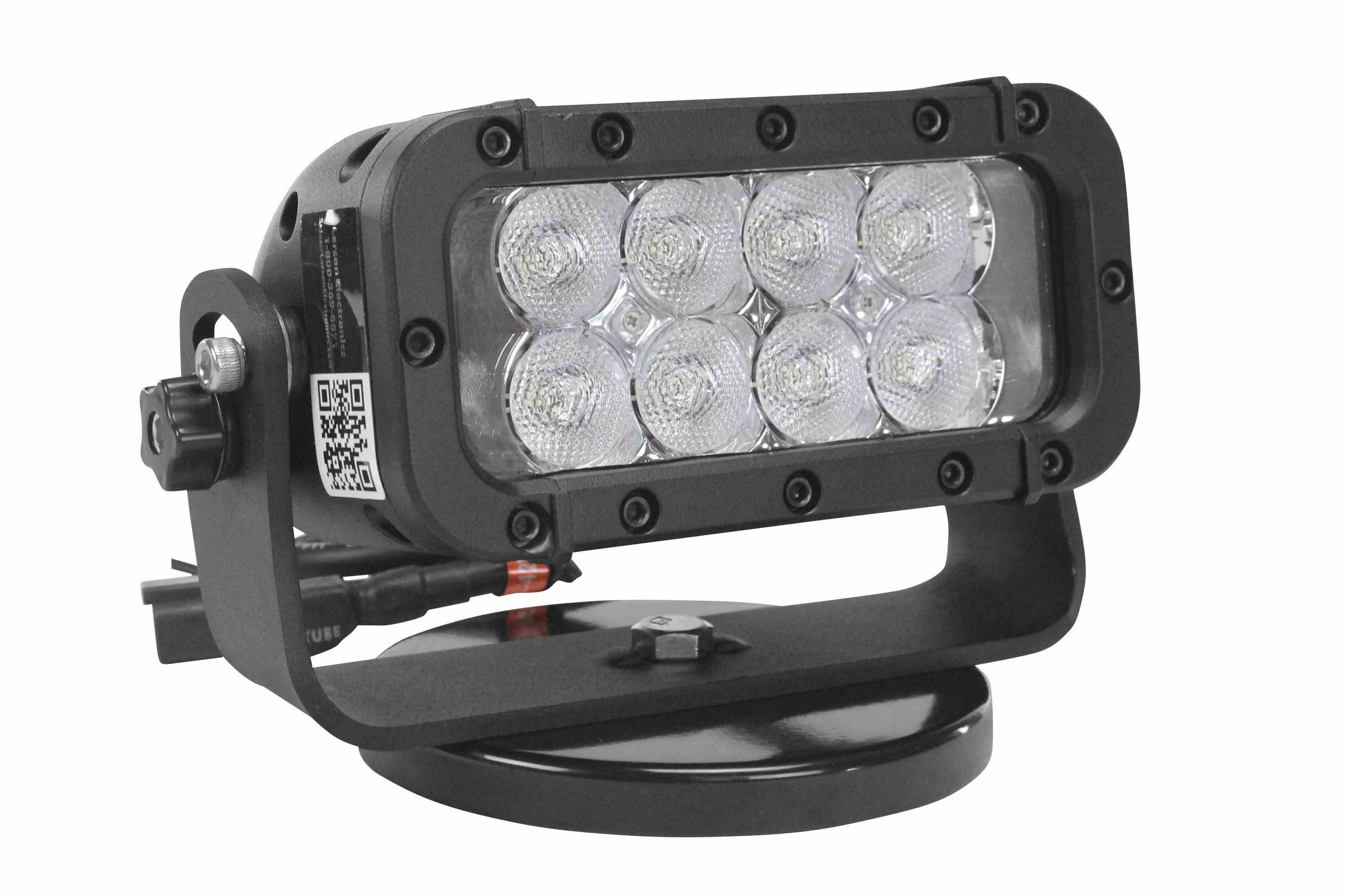 Larson Electronics - LED Machine Light - 200lb. Magnetic Trunnion Mount ...