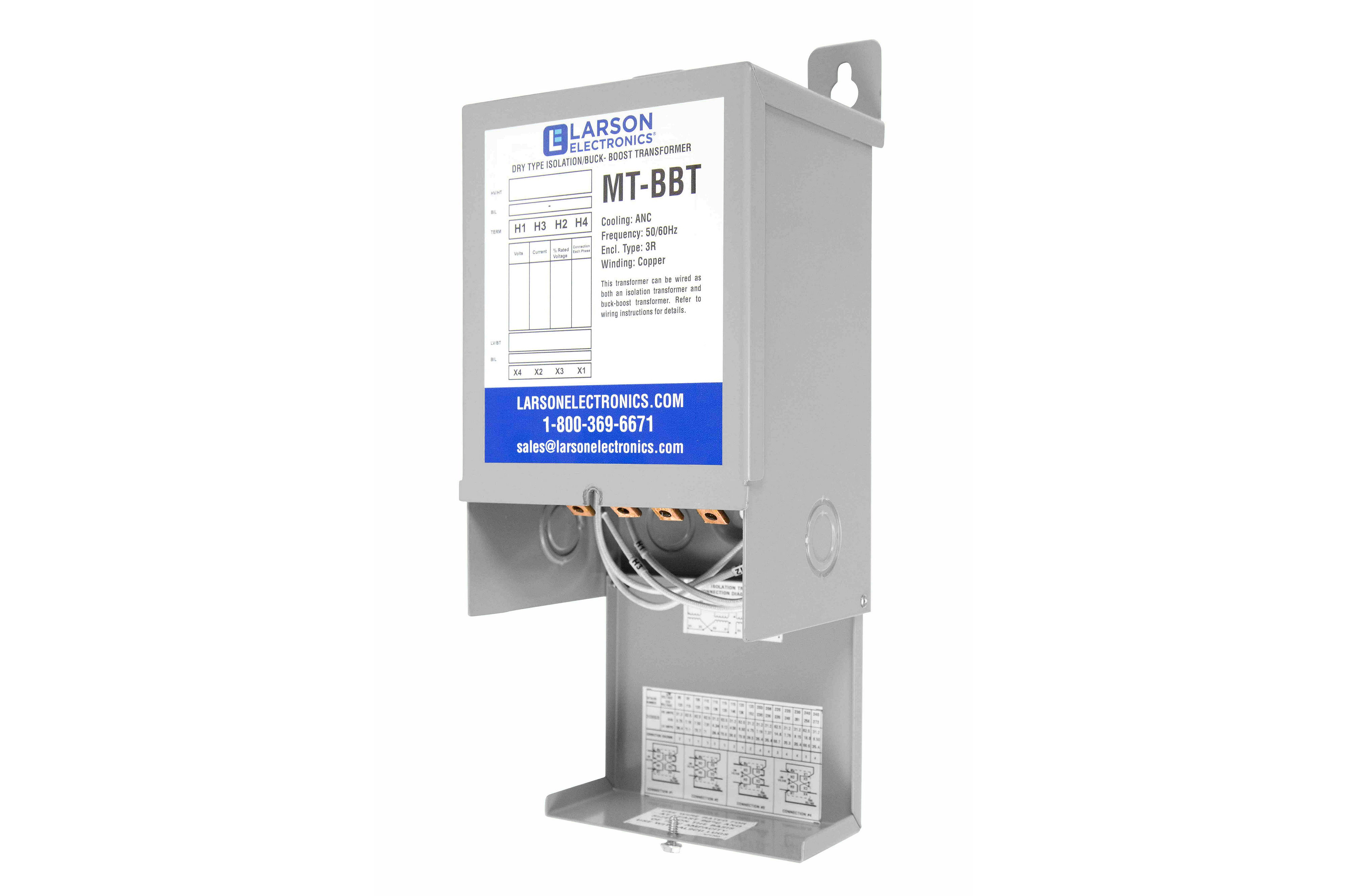 Larson Electronics - 3 Phase Buck & Boost Transformer - 208V Primary ...
