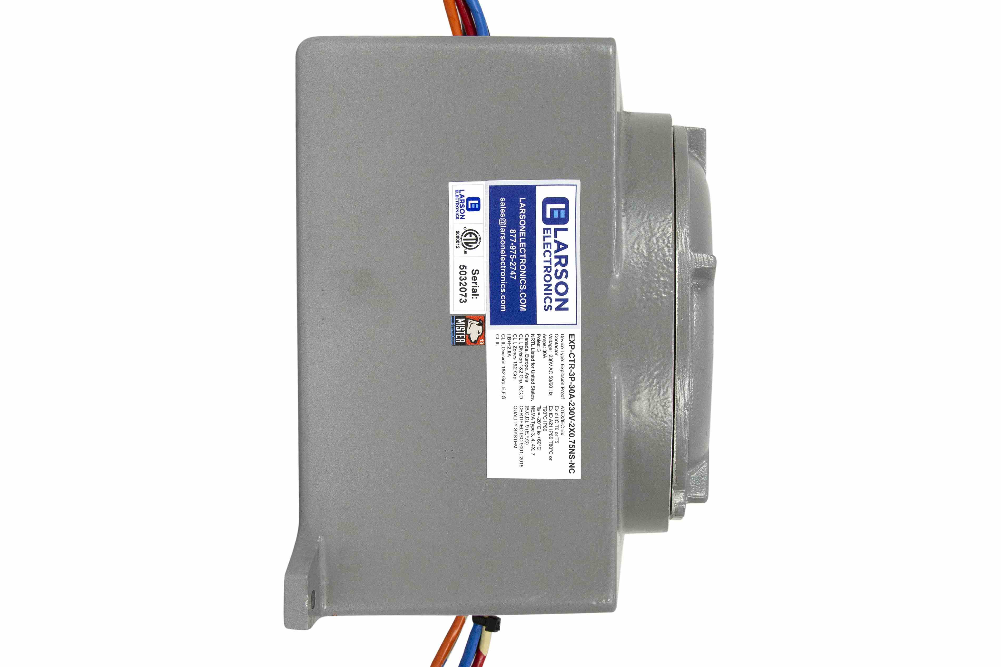 Larson Electronics - 12A Explosion Proof Contactor - C1D1, C2D1 - 3P ...