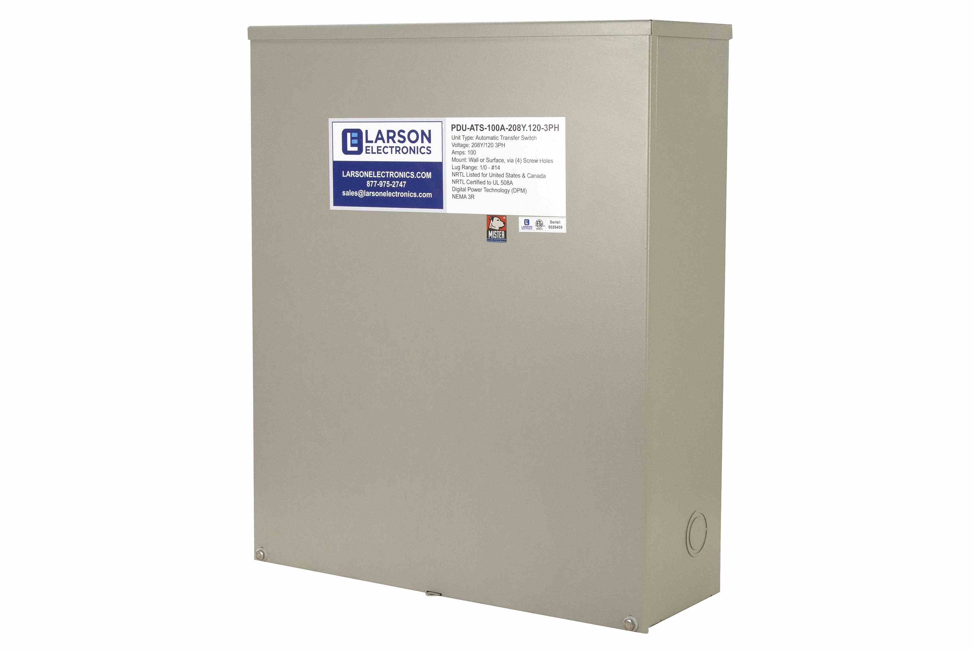 Larson Electronics - 800-amp Multi-Gang Automatic Transfer Switch, 220V ...